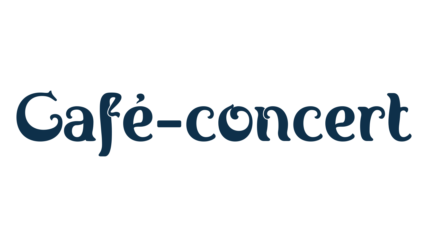 Café-concert, retro font preview