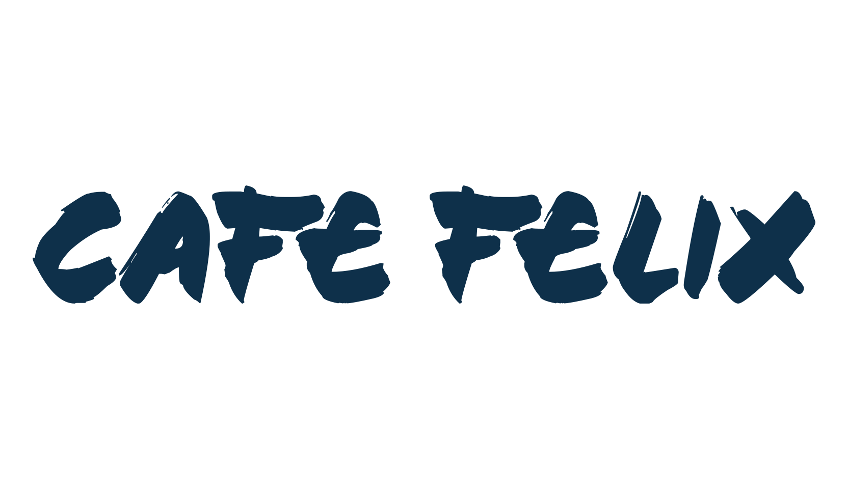 Cafe Felix, brush font preview