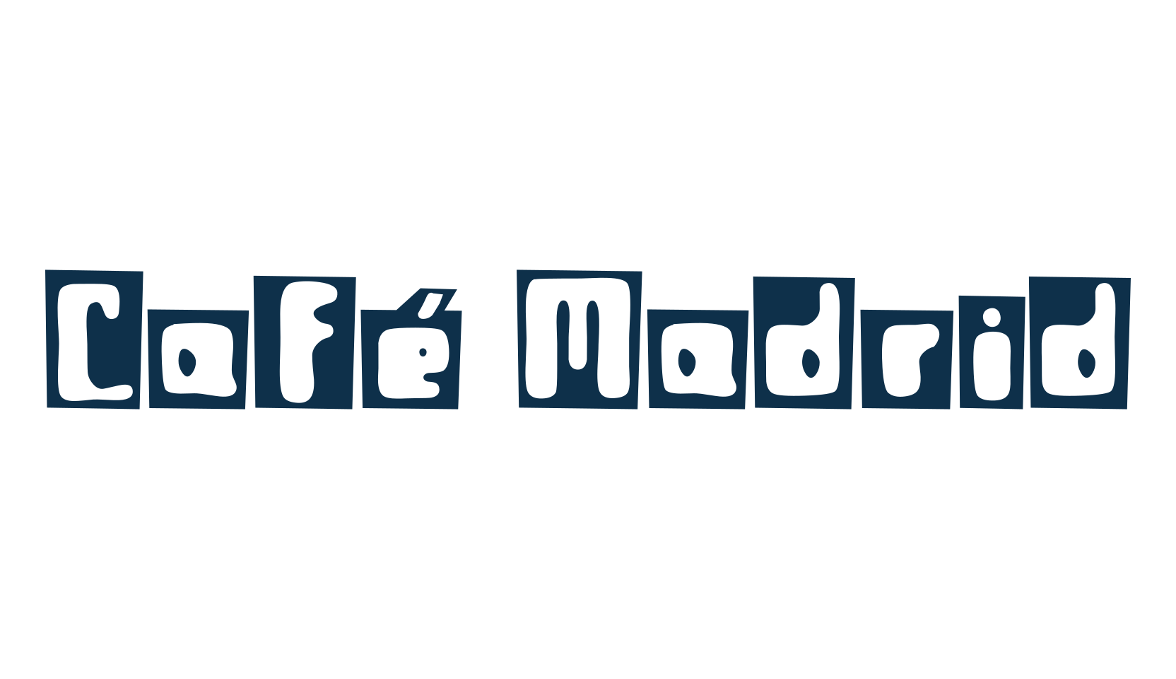 Café Madrid, fancy decorative font preview