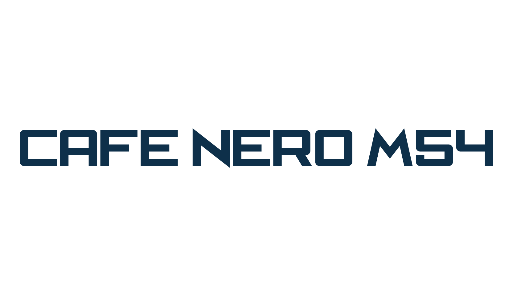 Cafe Nero M54, various font preview