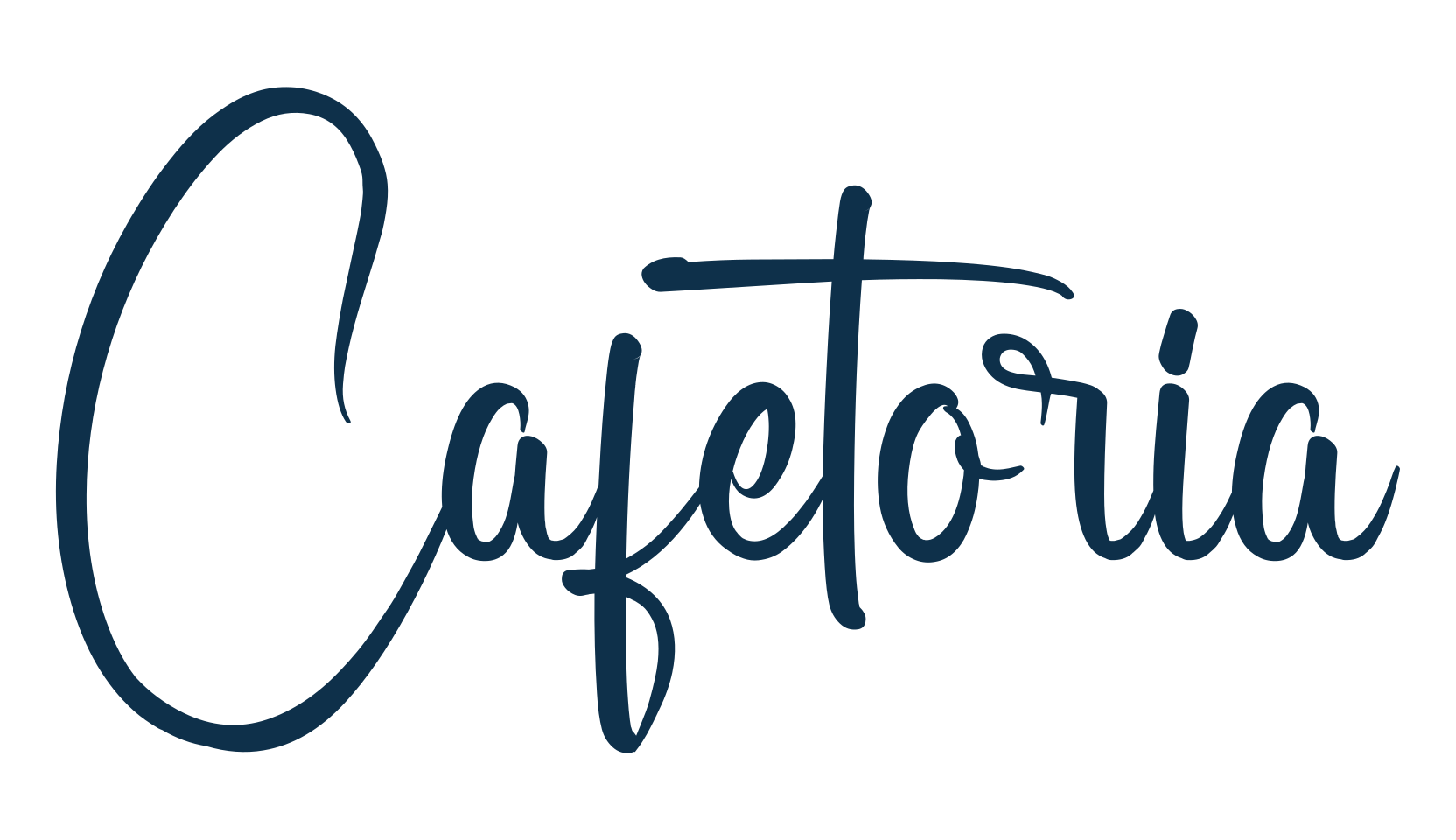 Cafetoria, various font preview