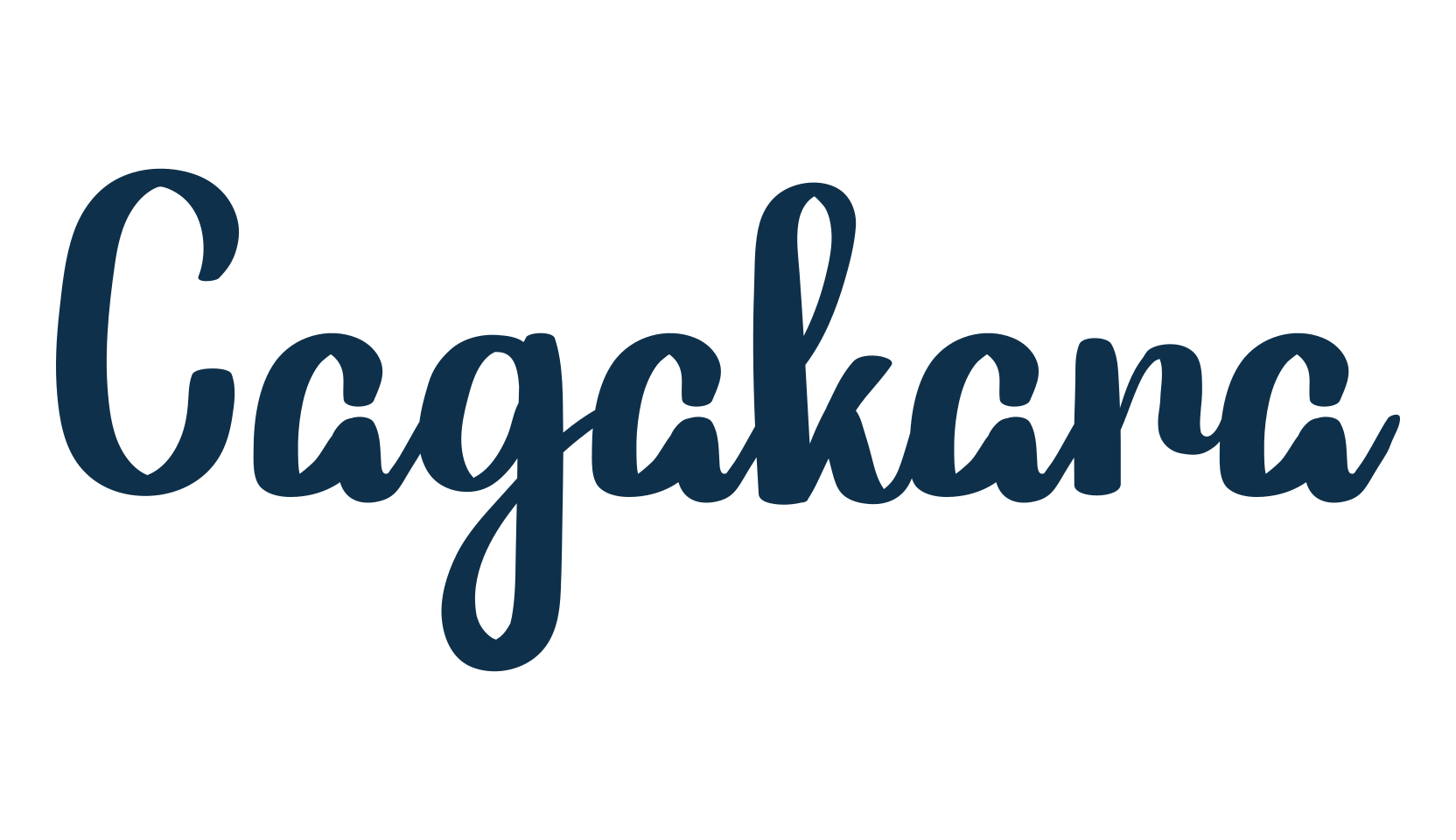 Cagakara, fancy decorative font preview