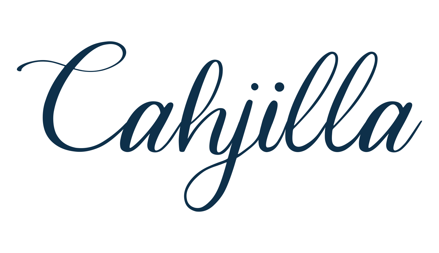 Cahjilla, calligraphy font preview
