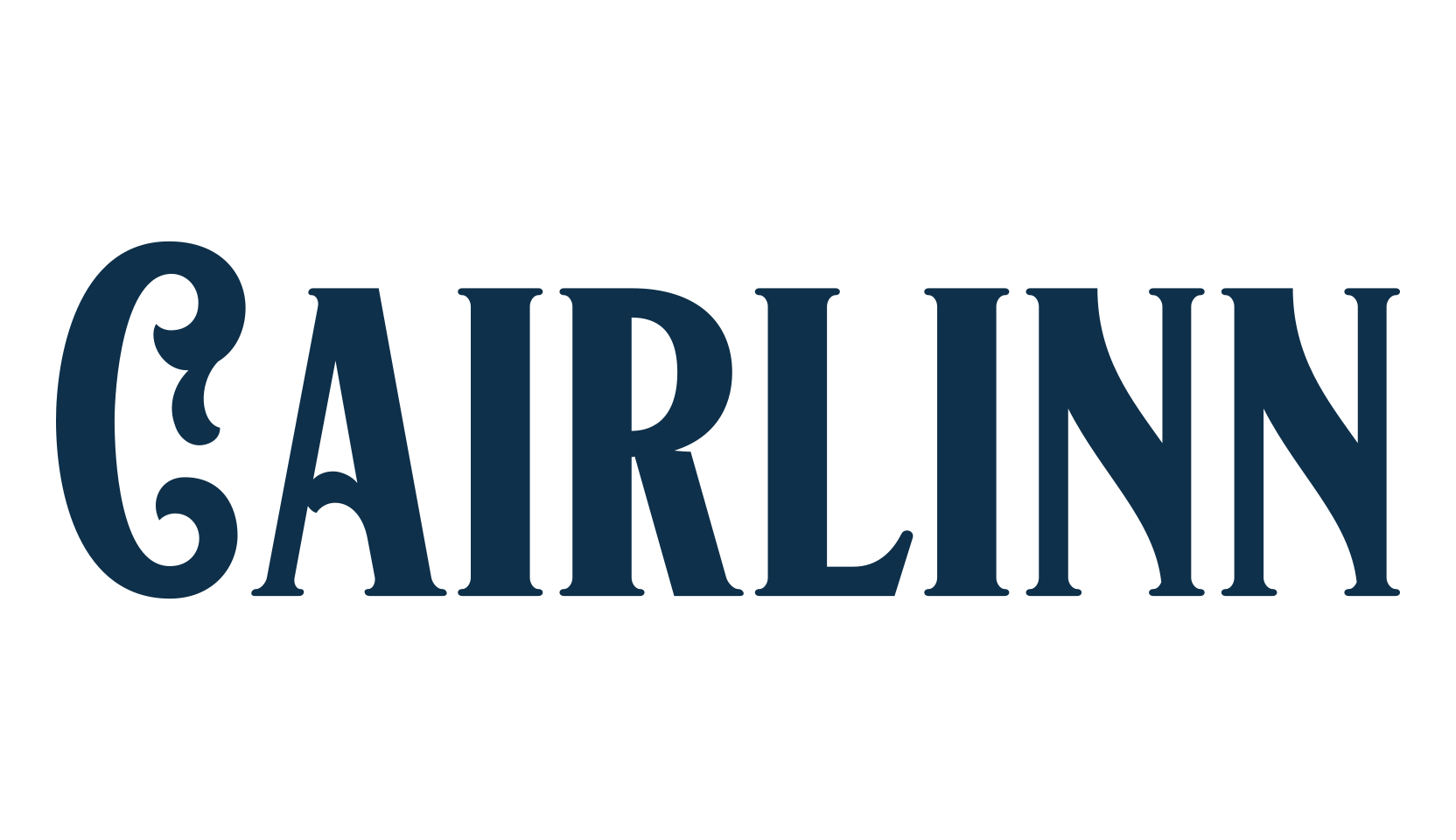Cairlinn, retro font preview