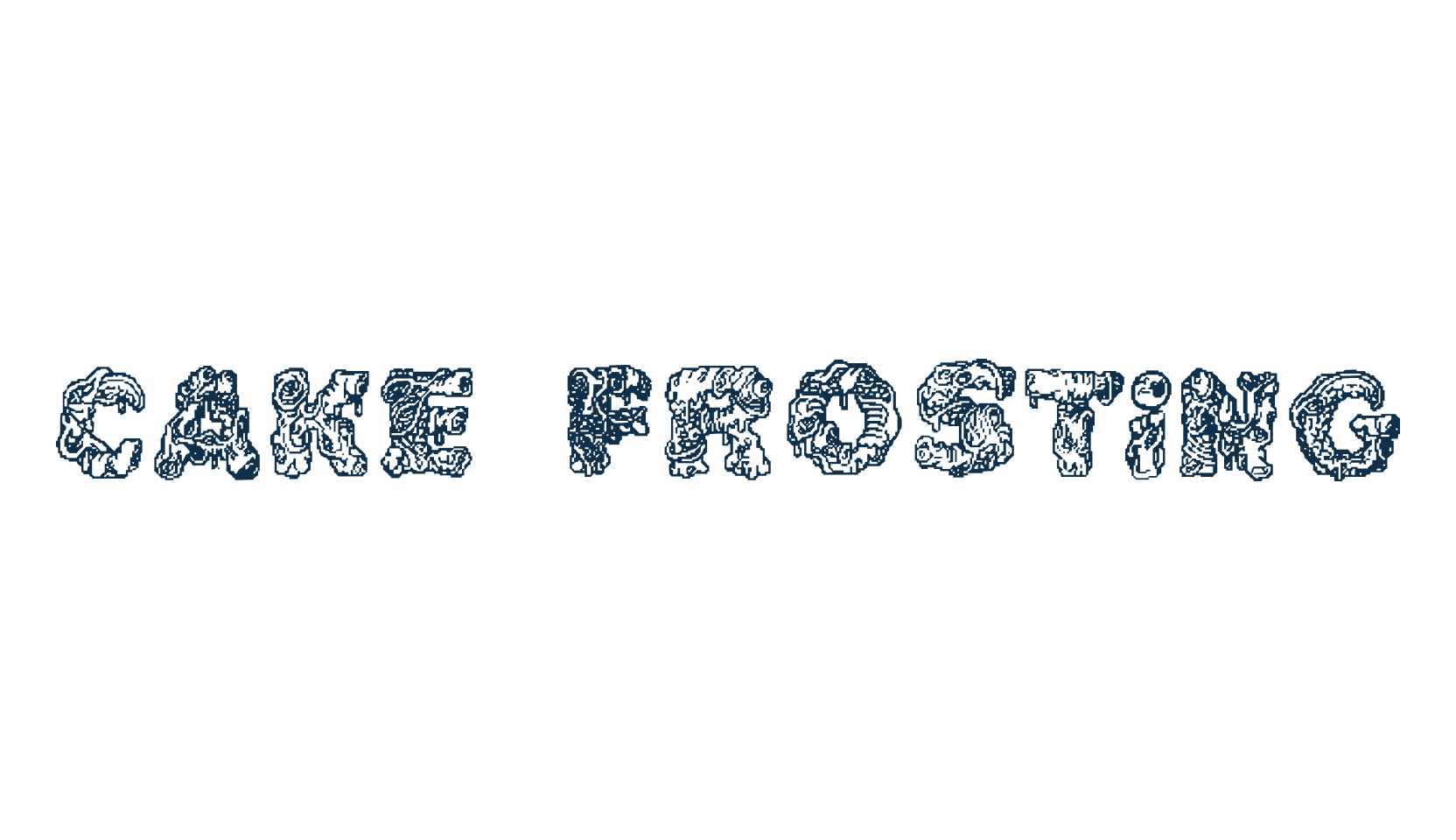 Cake Frosting, fancy decorative font preview