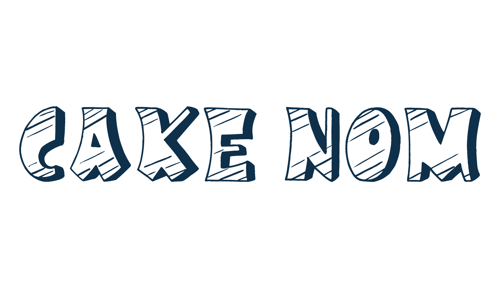 Cake Nom, fancy cartoon decorative font preview