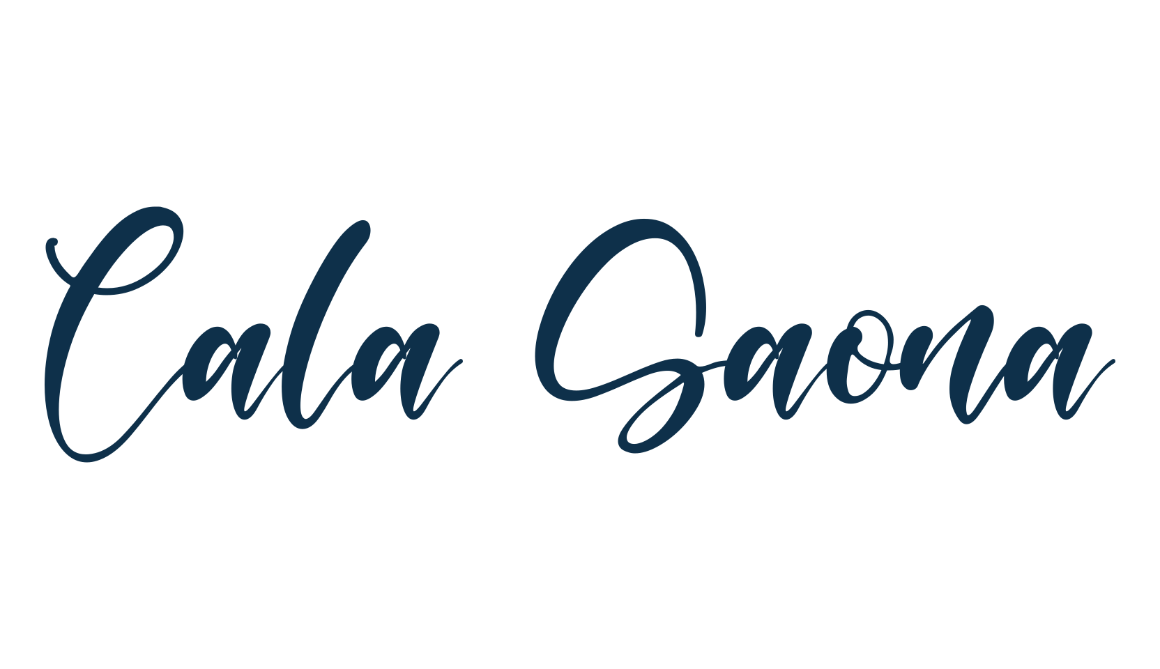 Cala Saona, script handwritten fancy decorative calligraphy font preview
