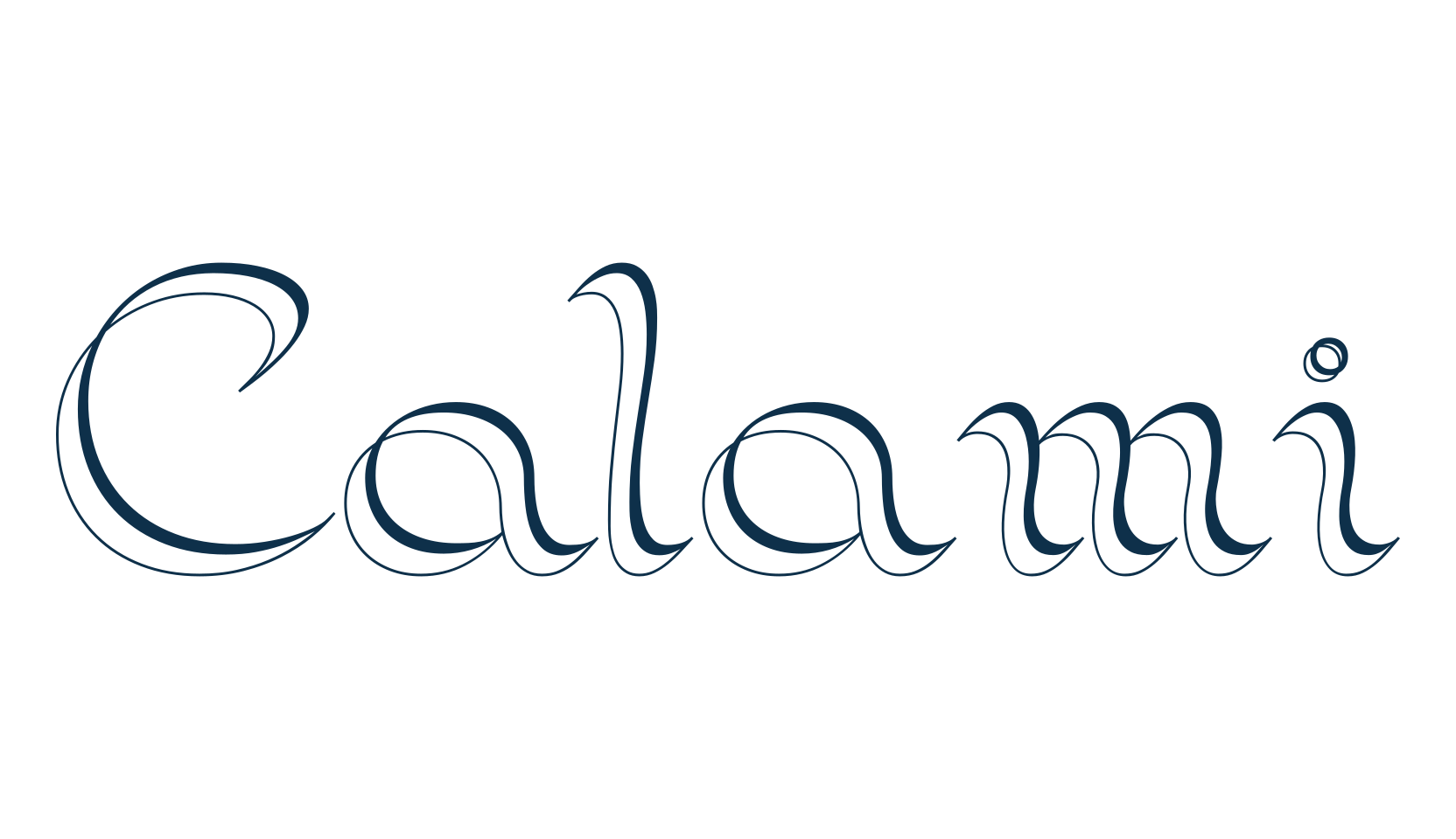 Calami, various font preview