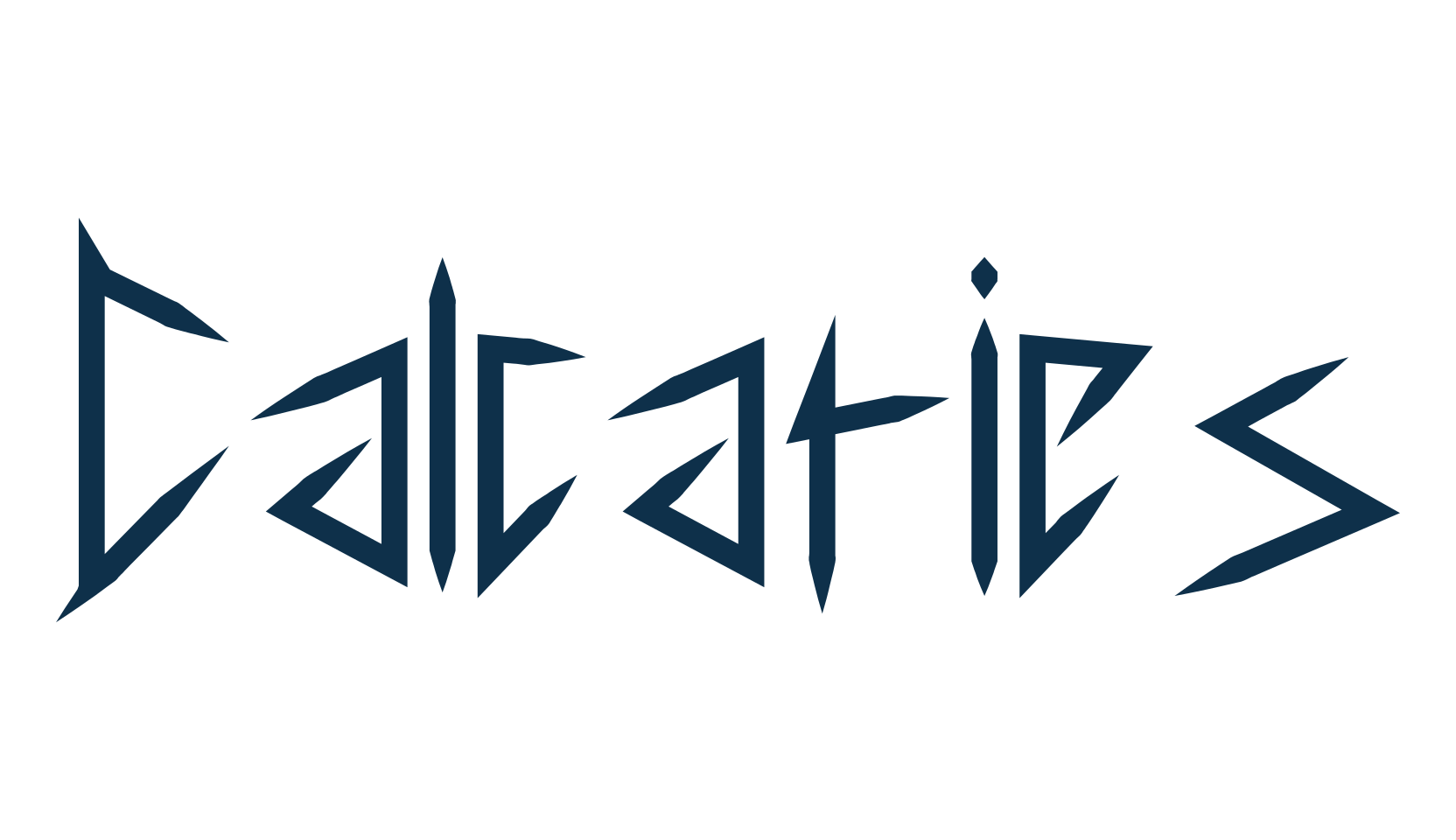 Calcaries, modern font preview