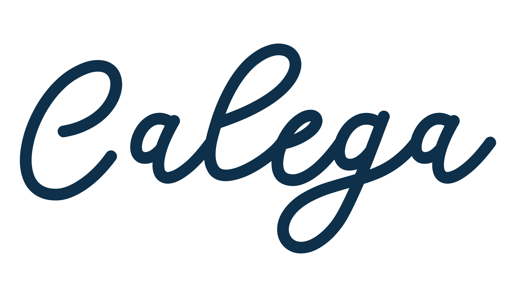 Calega, handwriting font preview