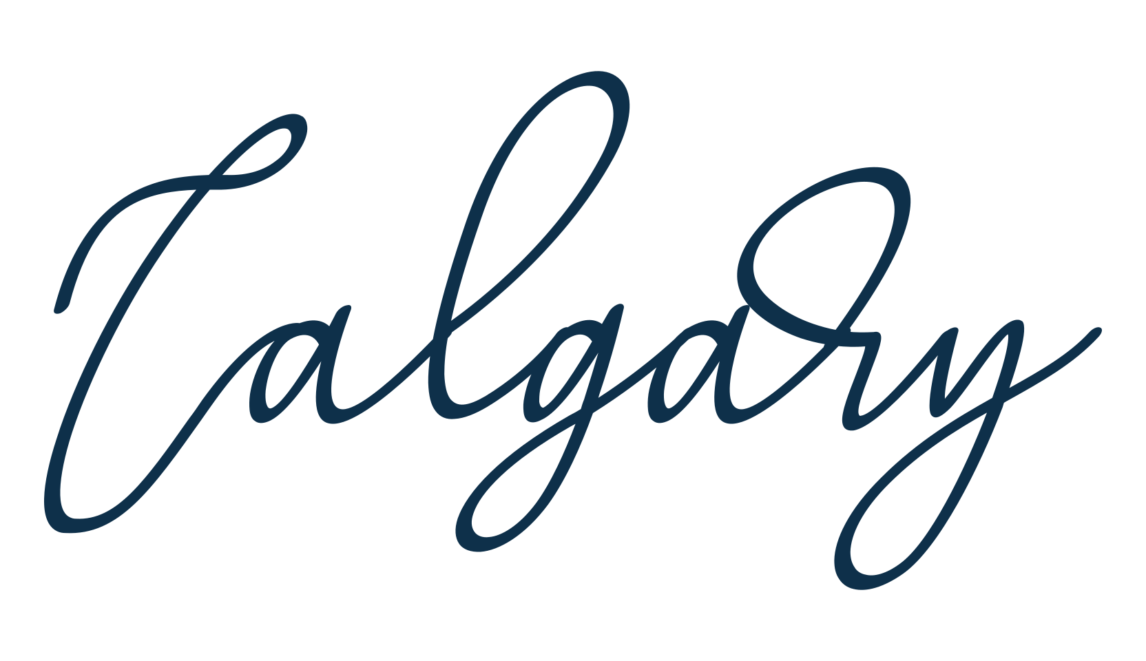 Calgary, script handwritten fancy decorative calligraphy font preview