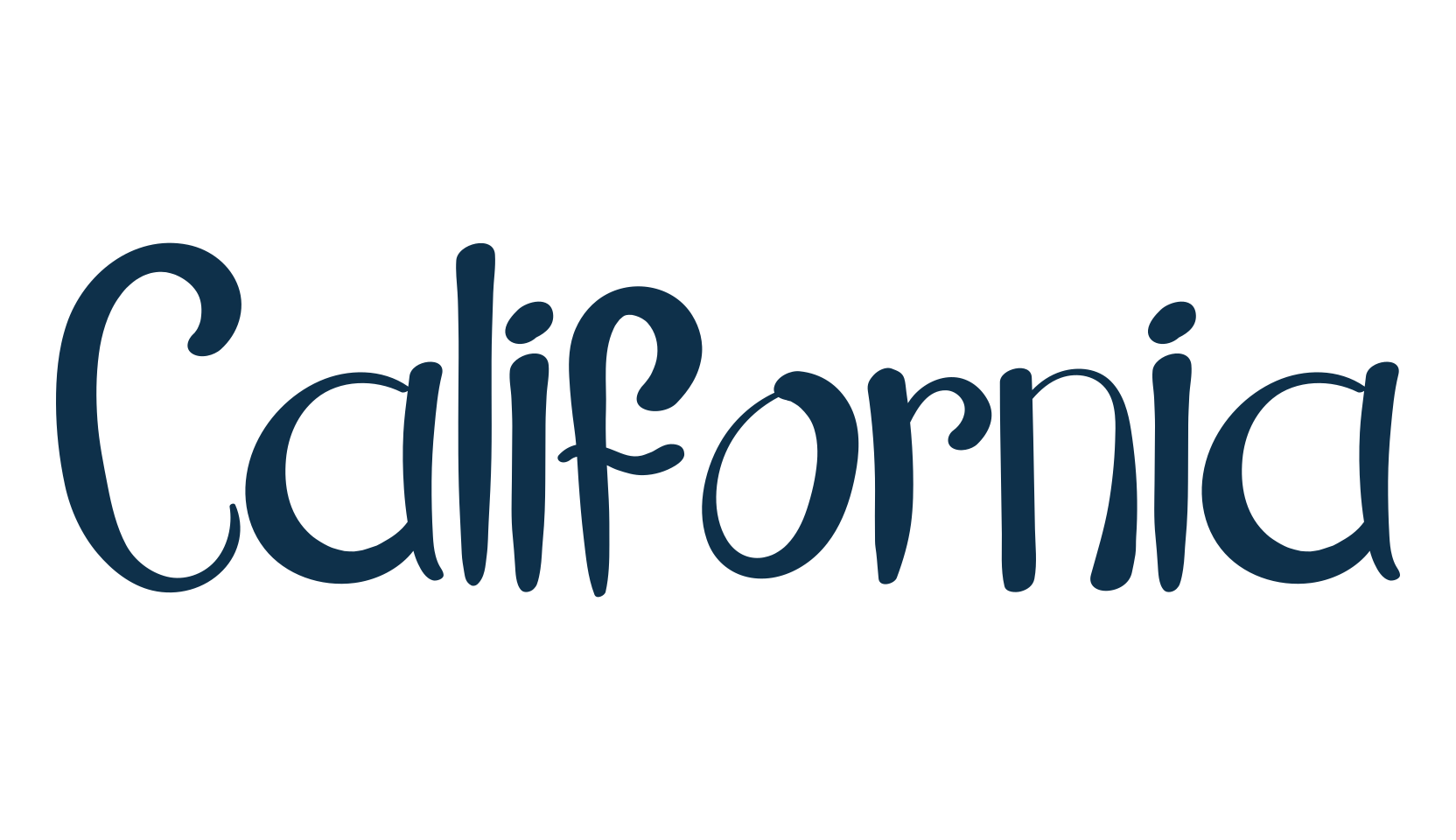 California (california-10), fancy decorative font preview