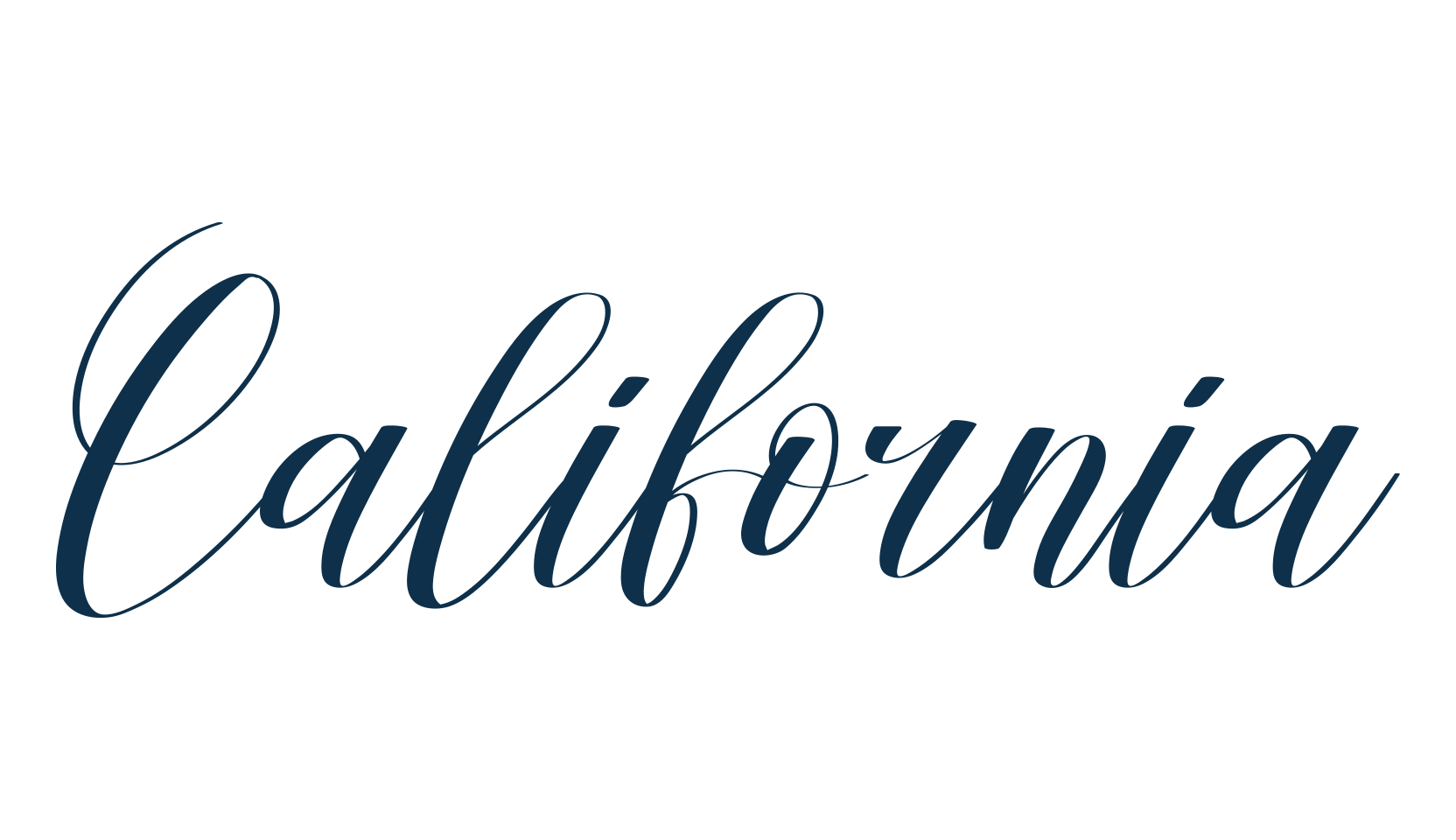 California (california-12), calligraphy font preview