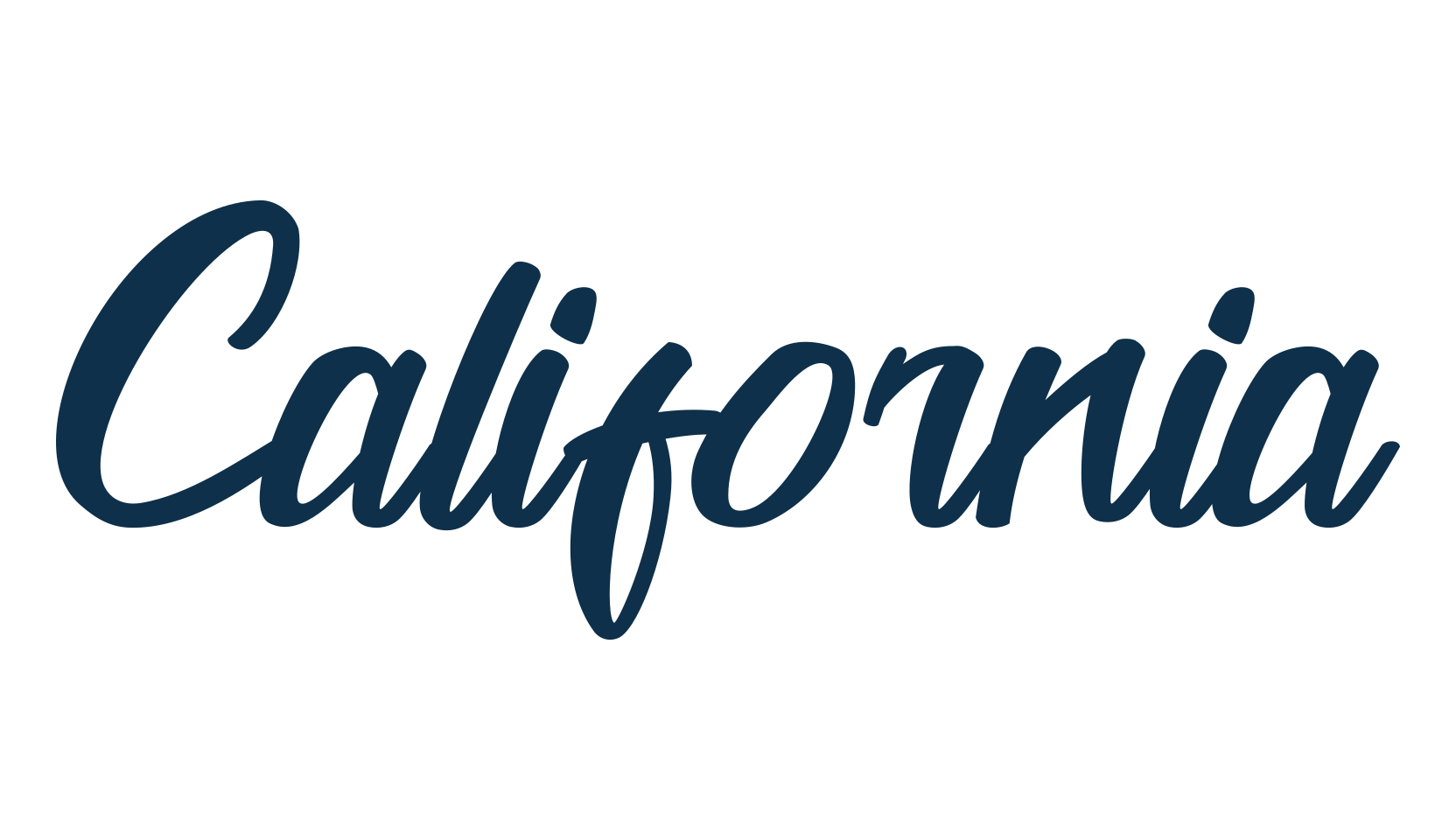California (california-3), fancy various decorative script calligraphy font preview