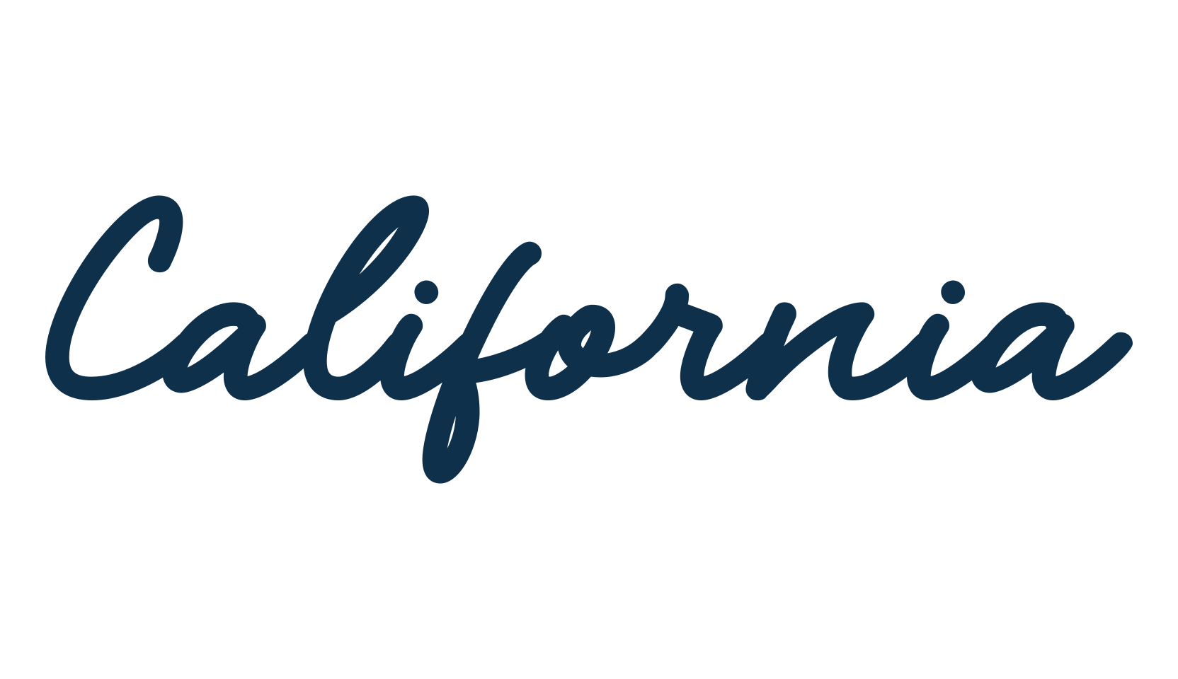 California (california-6), handwriting font preview