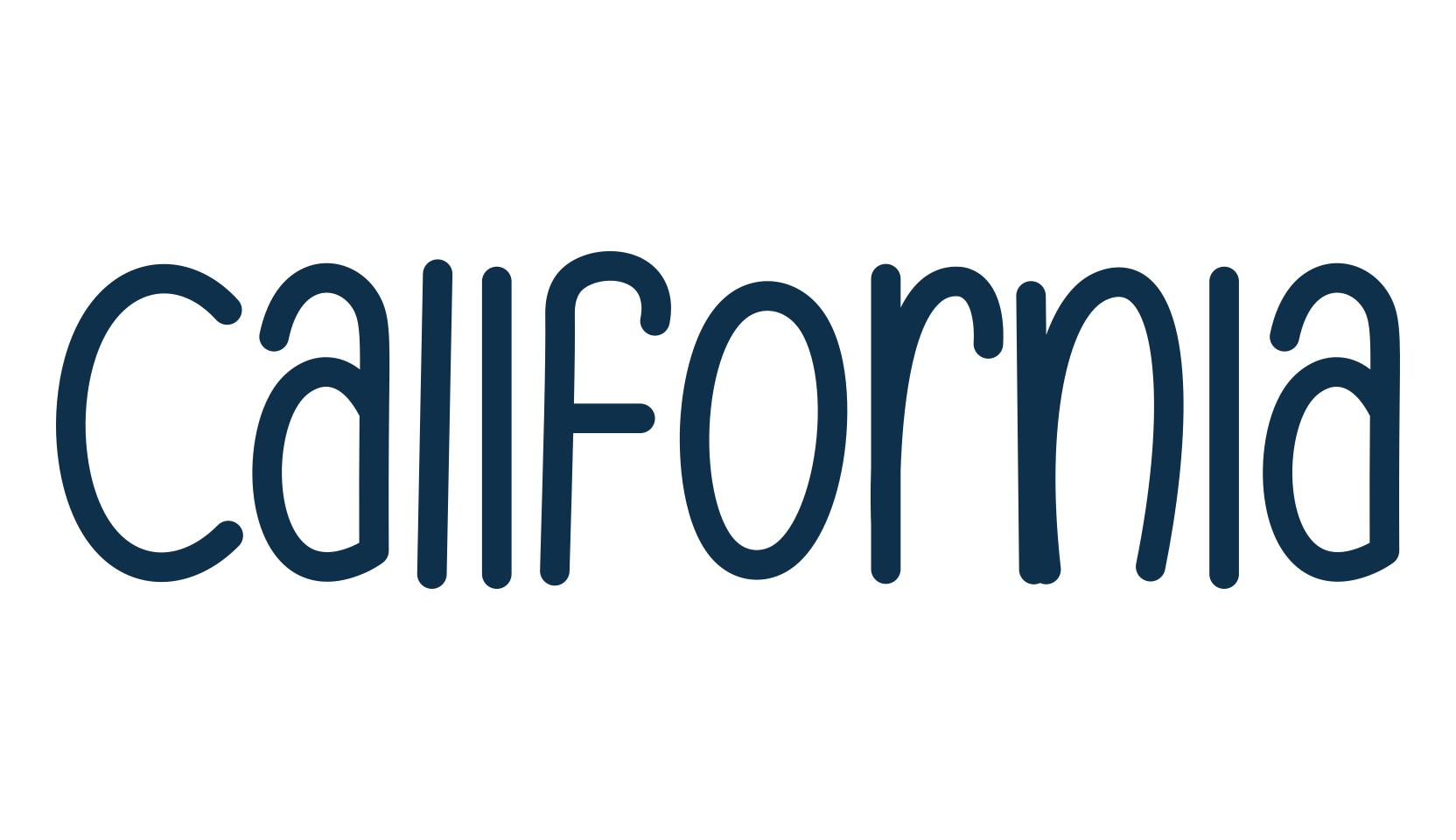 California (california-8), handwriting font preview