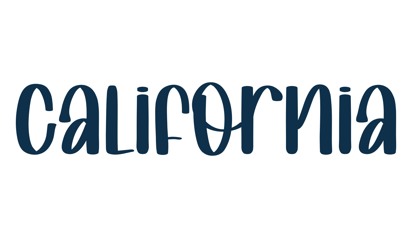 California (california-9), various font preview
