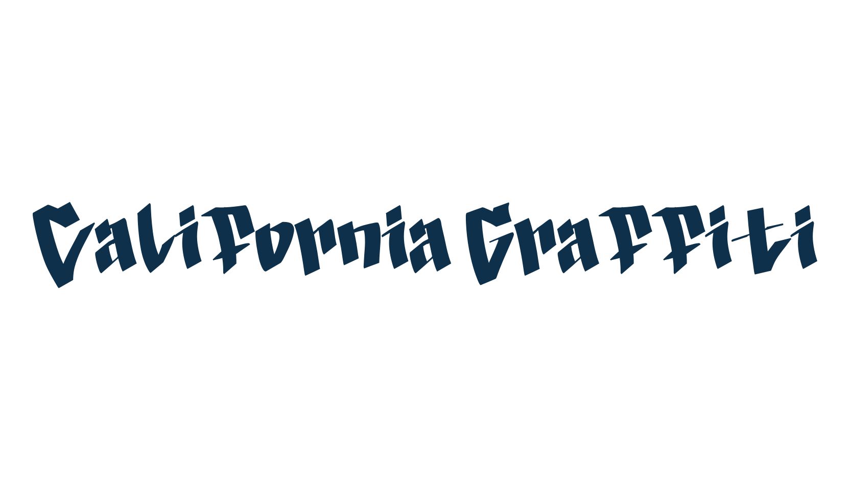 California Graffiti, script graffiti fancy decorative calligraphy font preview