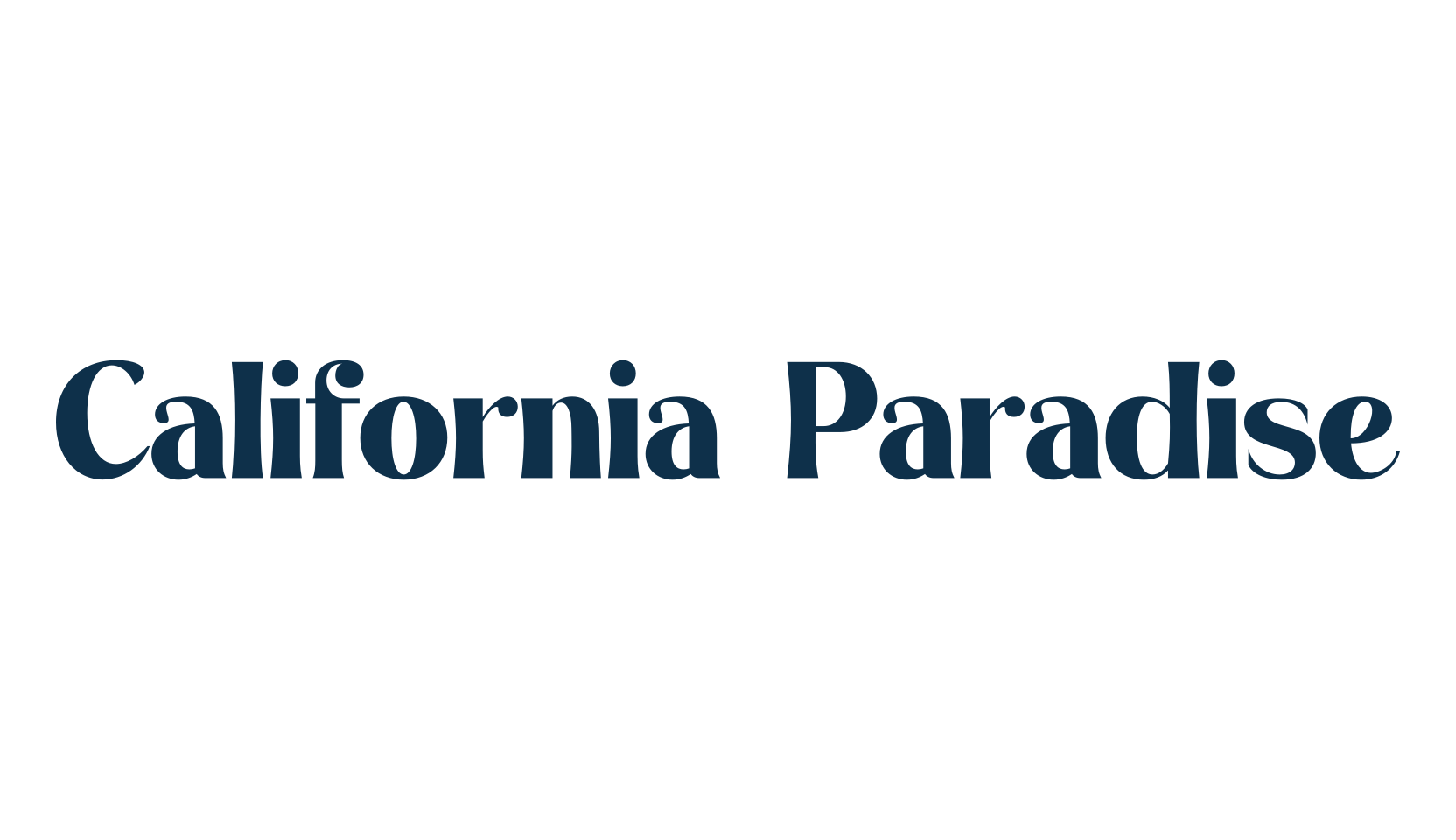 California Paradise, basic serif font preview