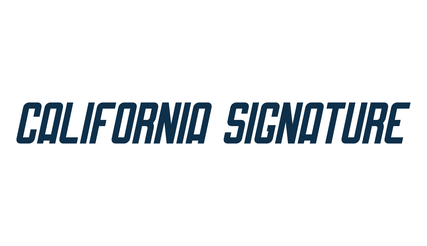 California Signature, fancy various decorative script calligraphy font preview