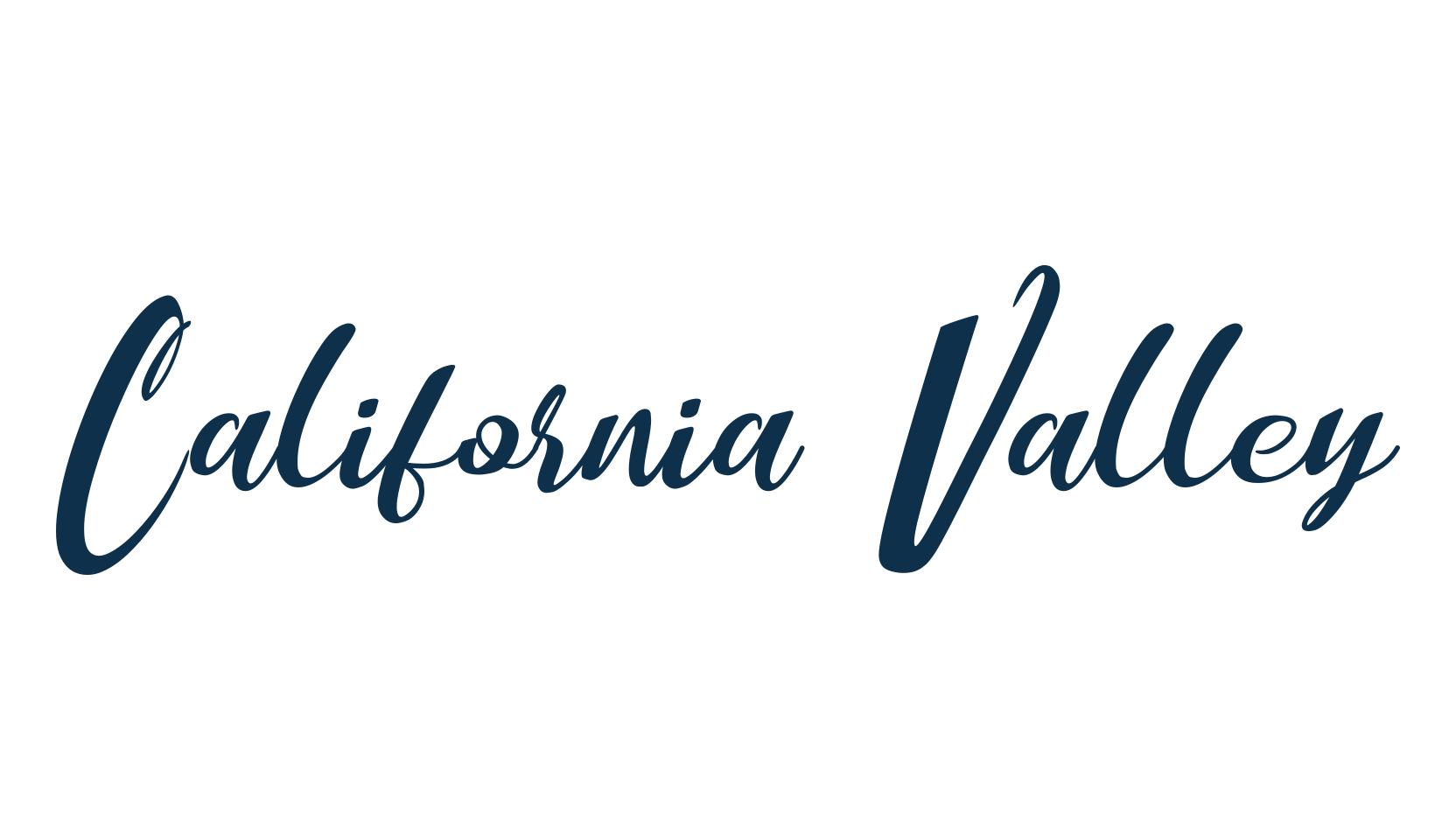 California Valley, fancy various decorative script calligraphy font preview