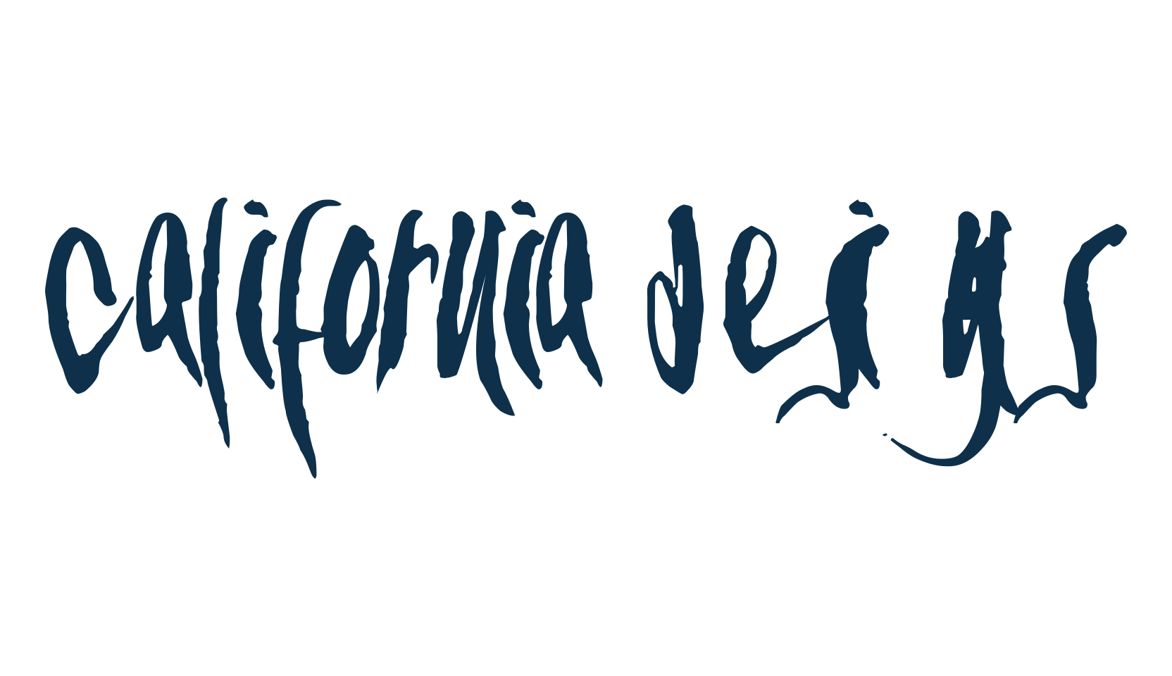 California Designs, fancy various decorative script calligraphy font preview