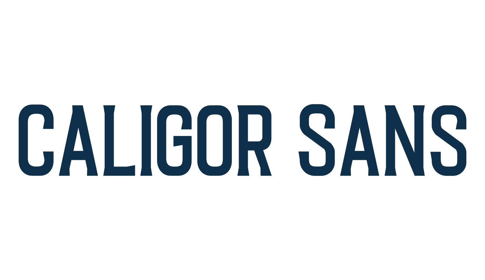 Caligor Sans, basic sans serif font preview