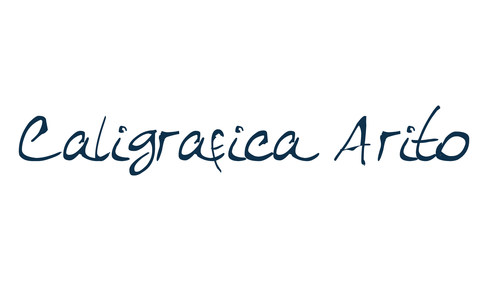 Caligrafica Arito, script handwritten fancy decorative calligraphy font preview
