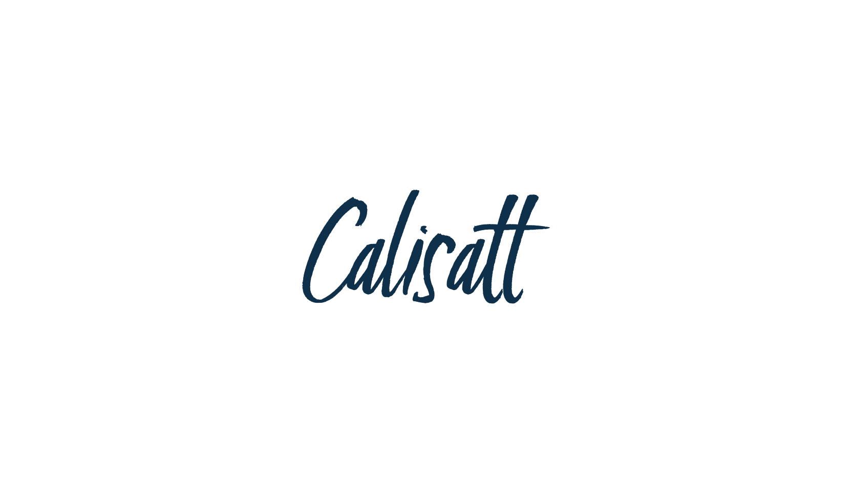 Calisatt, brush font preview