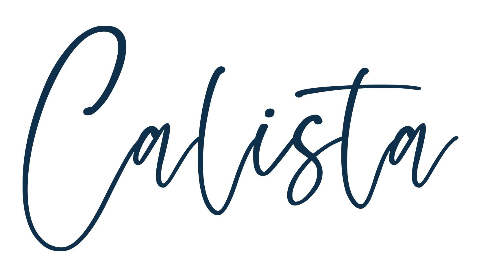 Calista (calista-2), script handwritten fancy decorative calligraphy font preview