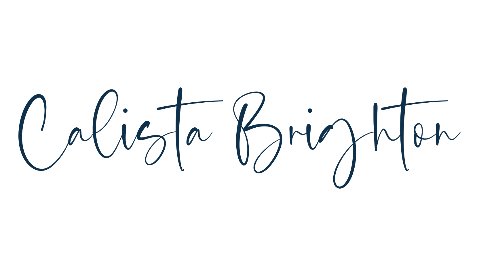 Calista Brighton, script handwritten fancy decorative calligraphy font preview