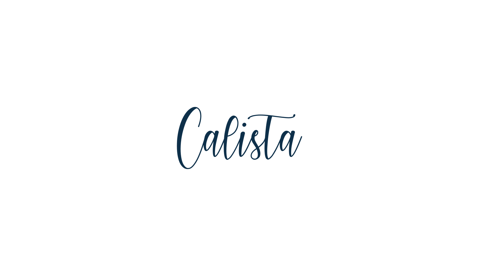 Calista (calista), script handwritten fancy decorative calligraphy font preview