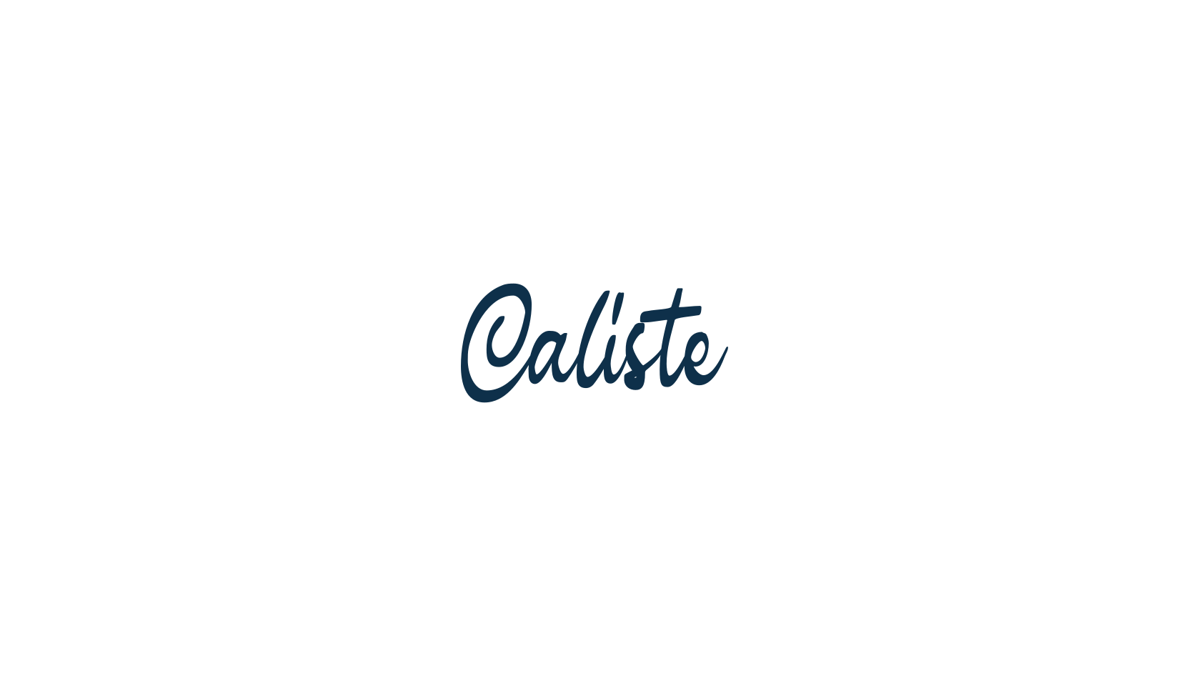 Caliste (caliste), handwriting font preview