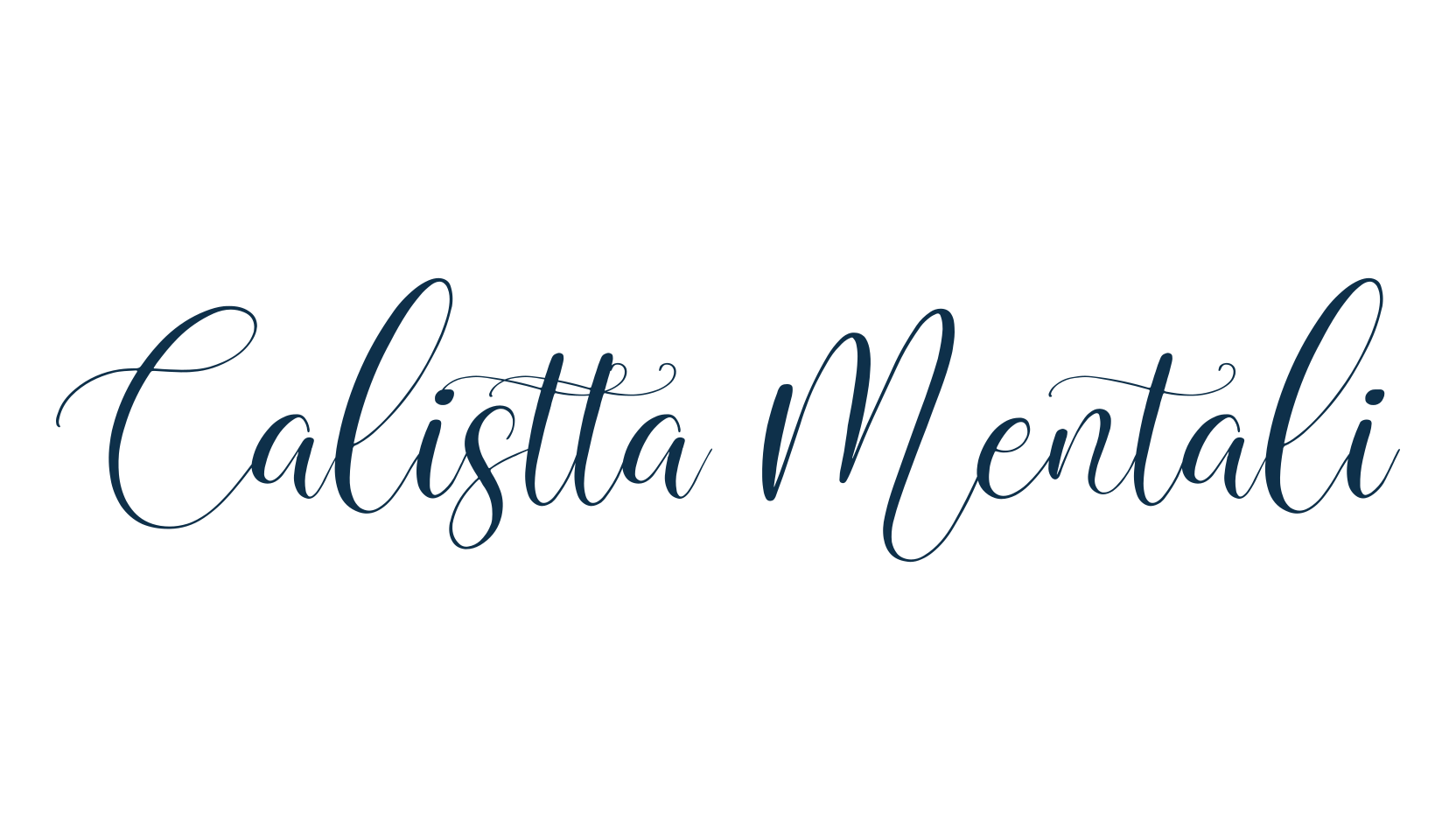 Calistta Mentali, script calligraphy fancy decorative font preview