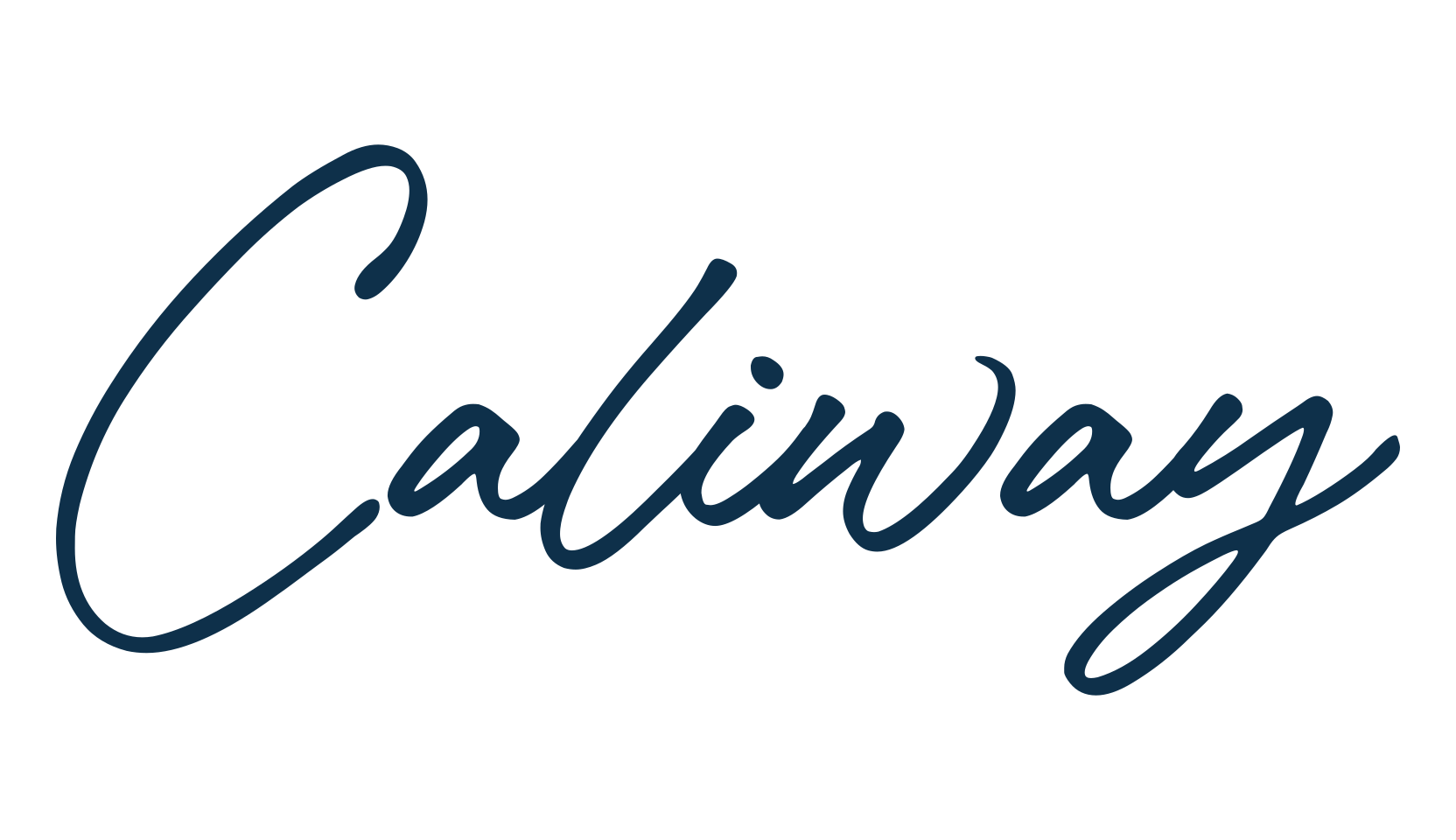 Caliway, handwriting font preview