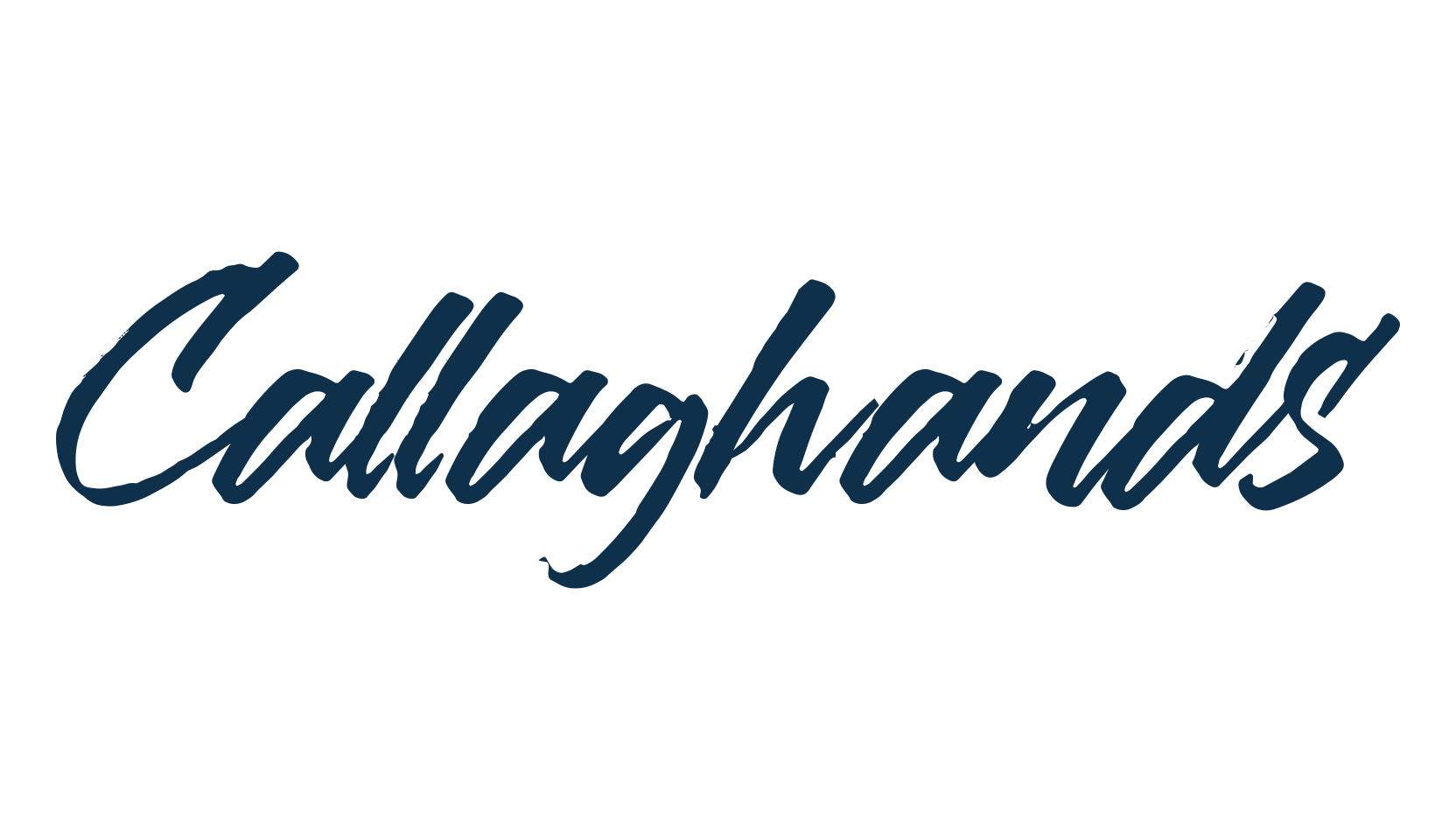 Callaghands, script brush fancy decorative calligraphy font preview