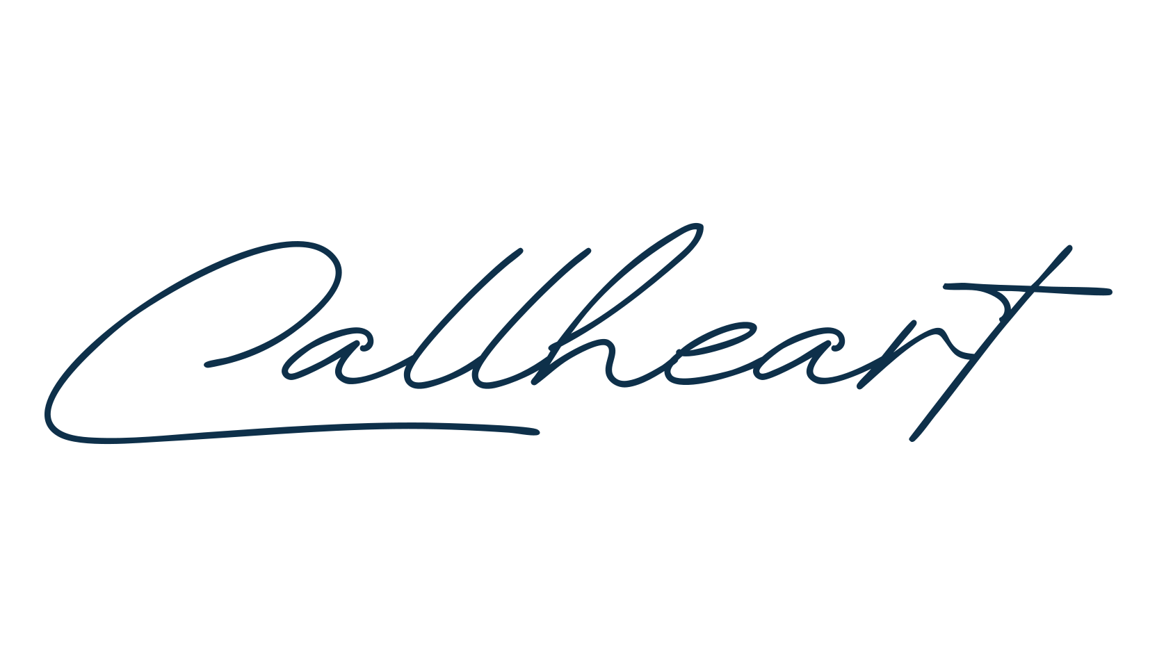 Callheart, script handwritten fancy decorative calligraphy font preview