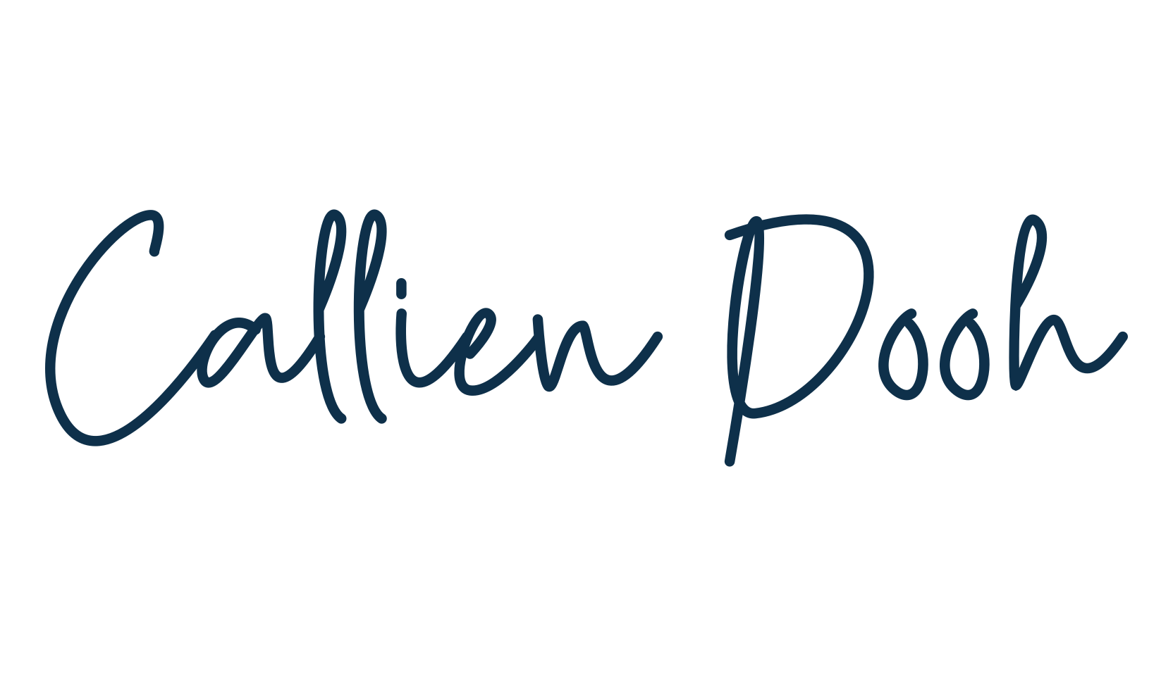 Callien Pooh, handwriting font preview