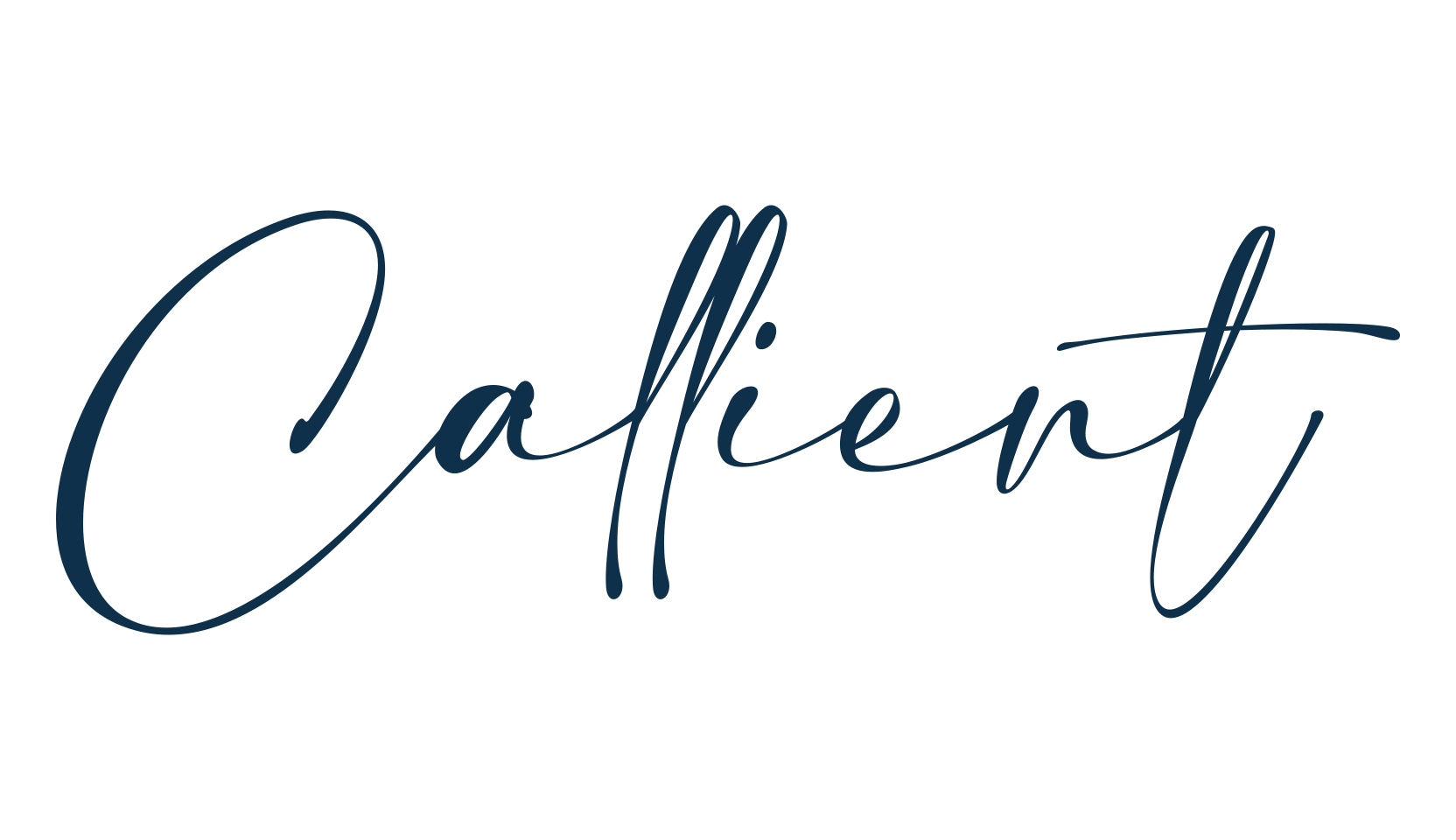 Callient, handwriting font preview