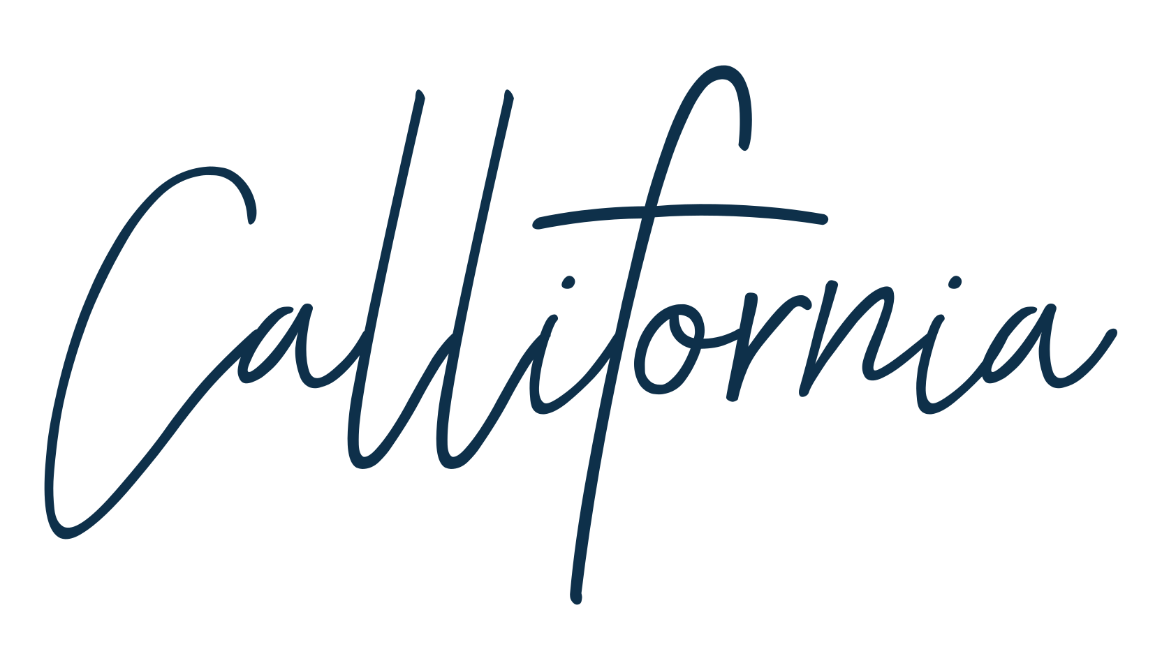 Callifornia, script handwritten fancy decorative calligraphy font preview