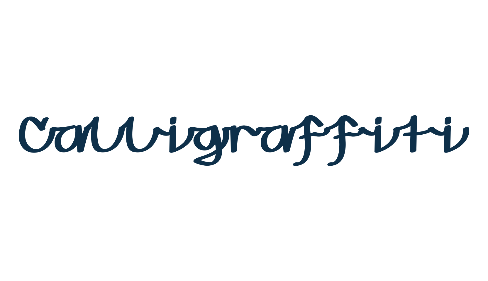 Calligraffiti, script graffiti fancy decorative calligraphy font preview
