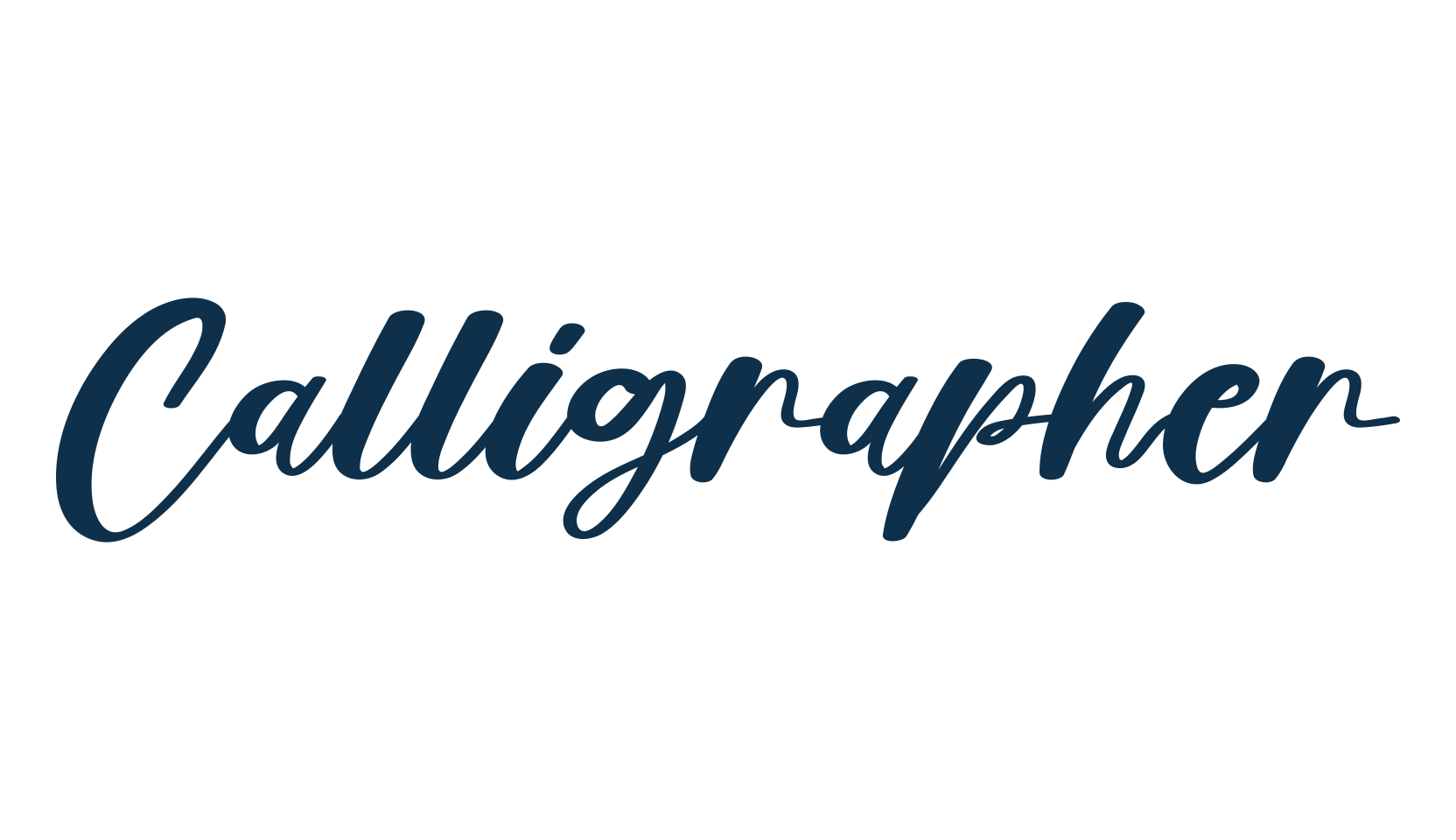Calligrapher, fancy various decorative script calligraphy font preview