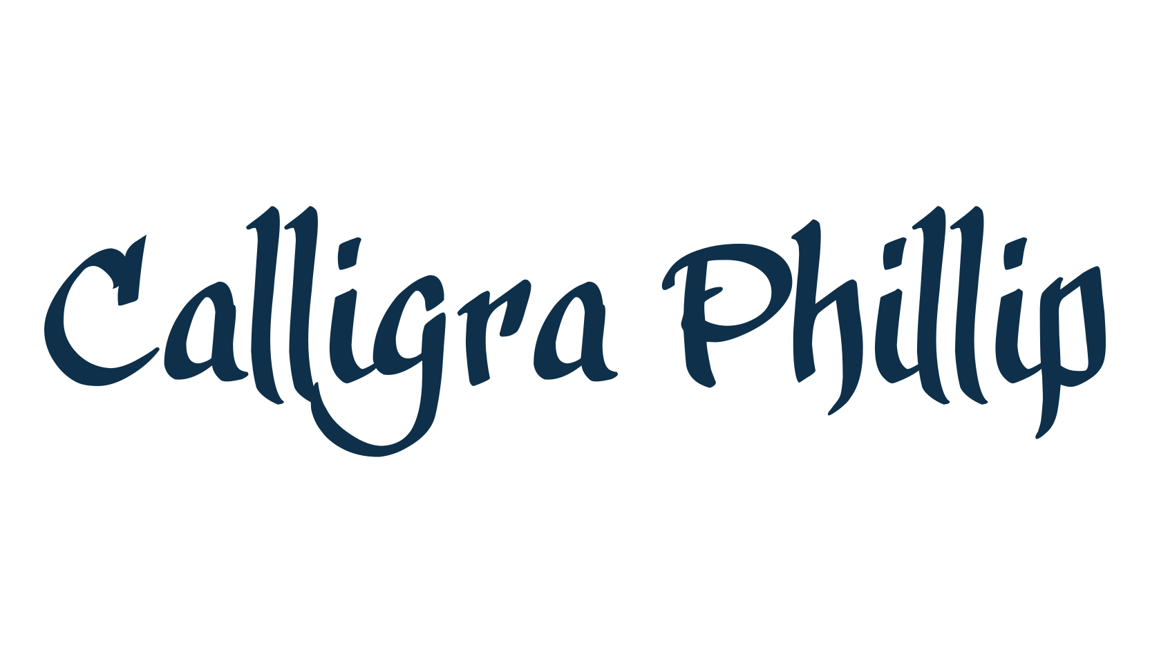 Calligra Phillip, script calligraphy fancy decorative font preview