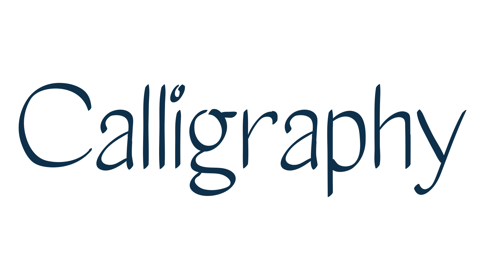 Calligraphy (calligraphy-2), various font preview