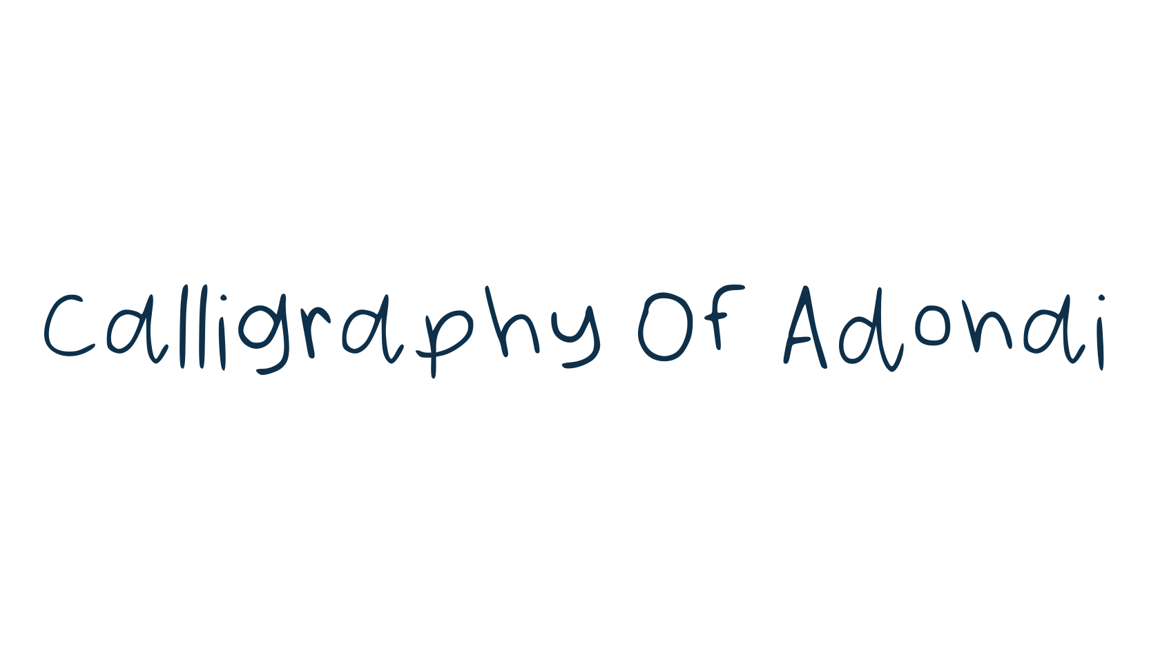Calligraphy Of Adonai, script school fancy decorative calligraphy font preview