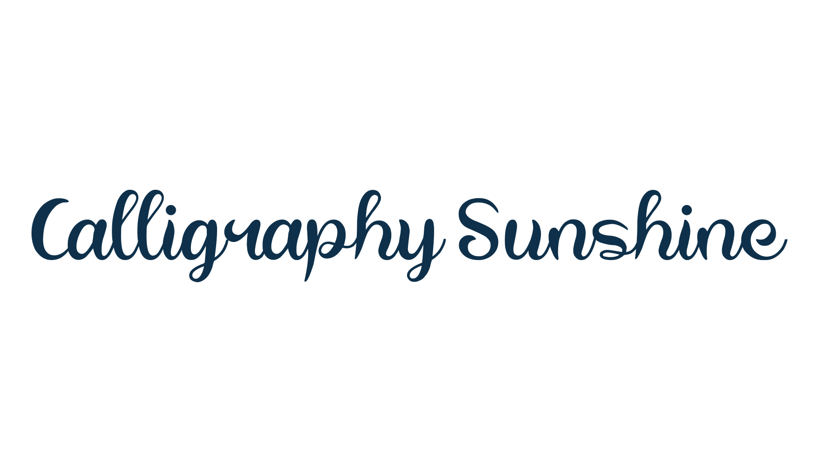 Calligraphy Sunshine, fancy decorative font preview