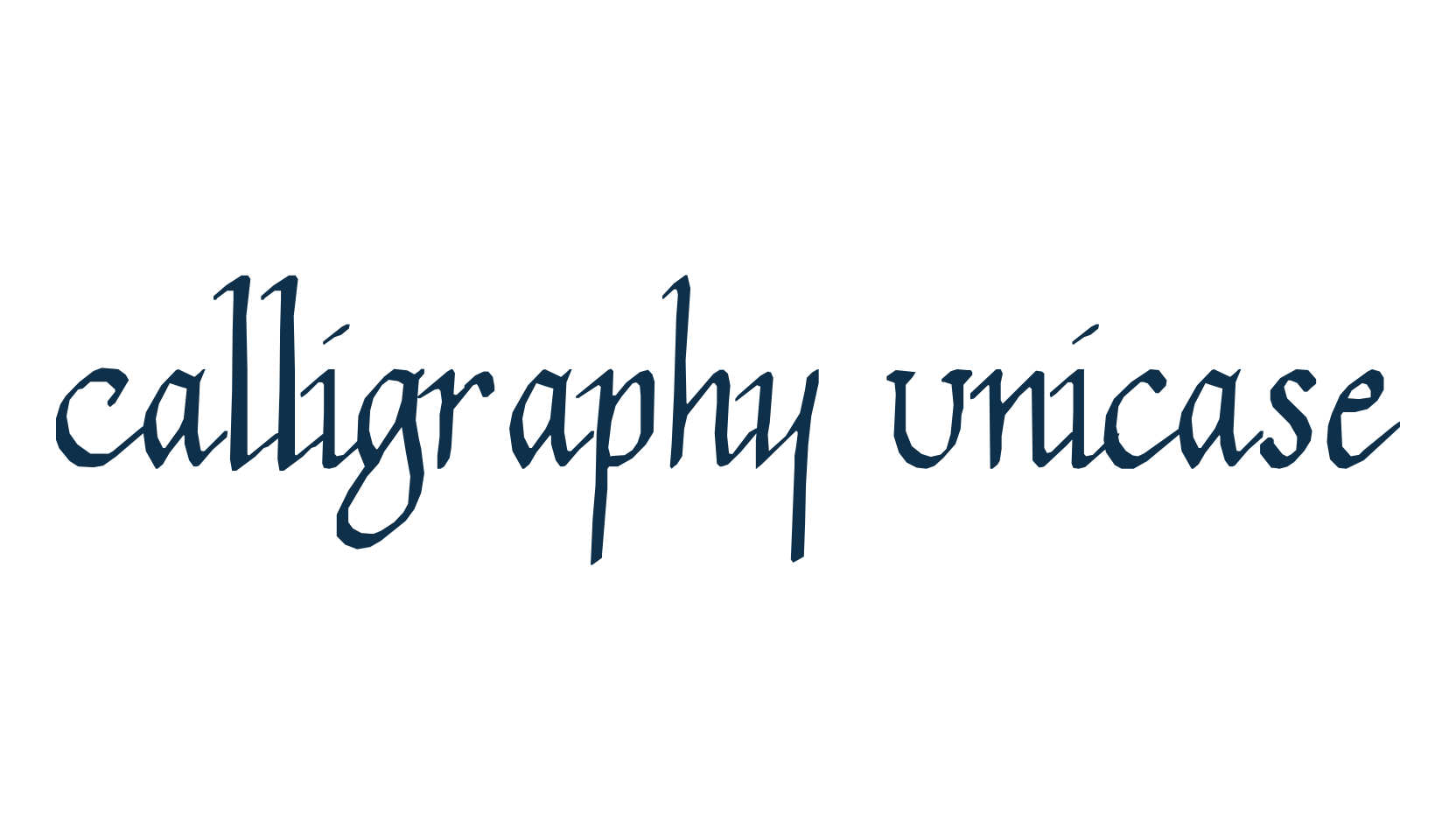 Calligraphy Unicase, fancy various decorative script calligraphy font preview