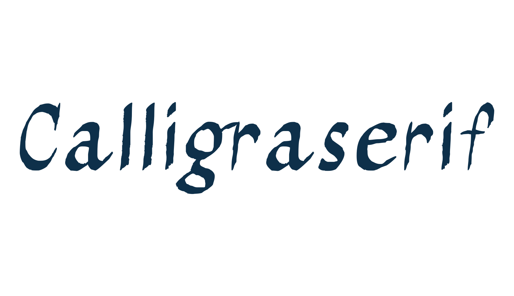 Calligraserif, various font preview