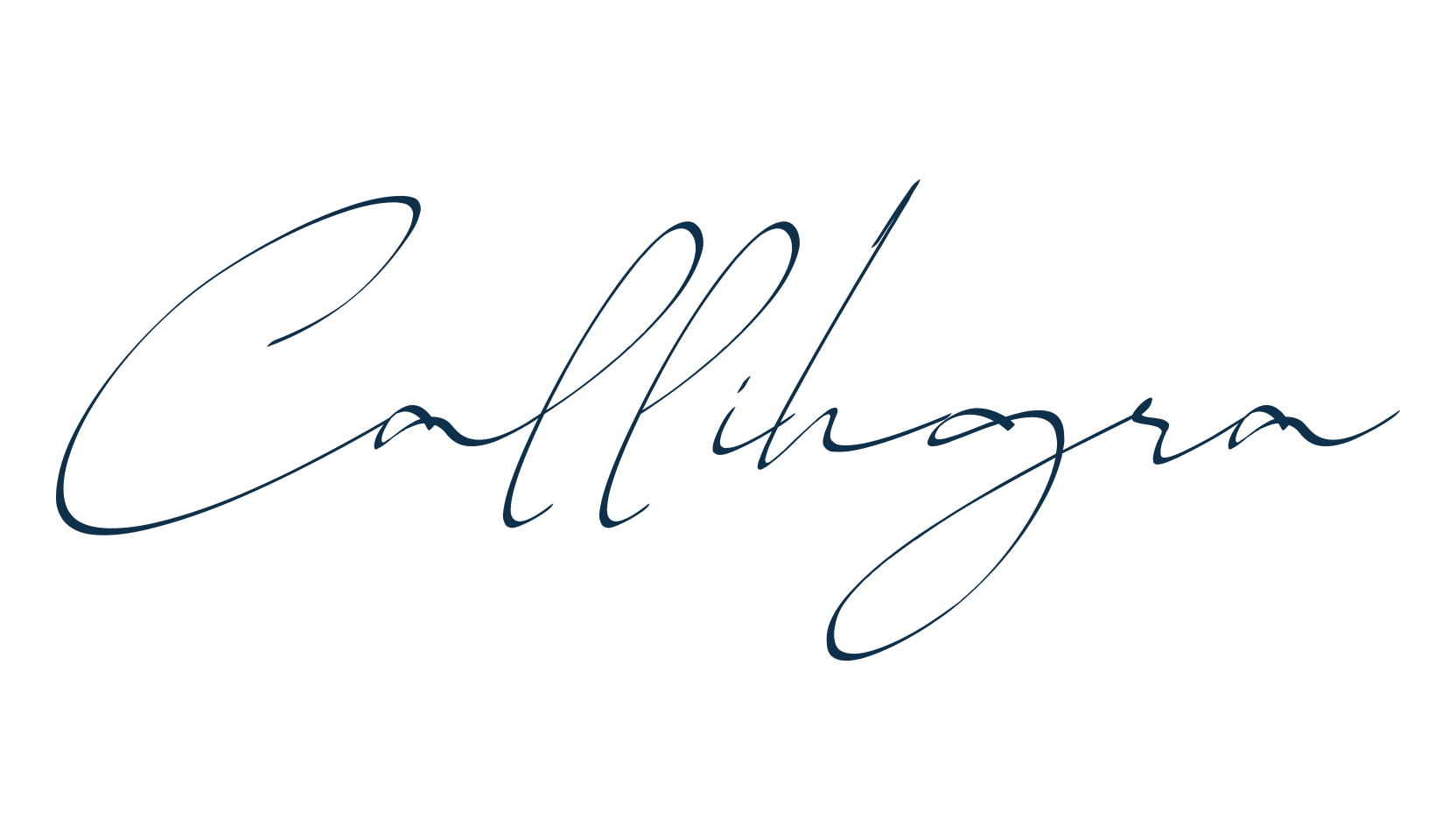 Callihgra, script handwritten fancy decorative calligraphy font preview