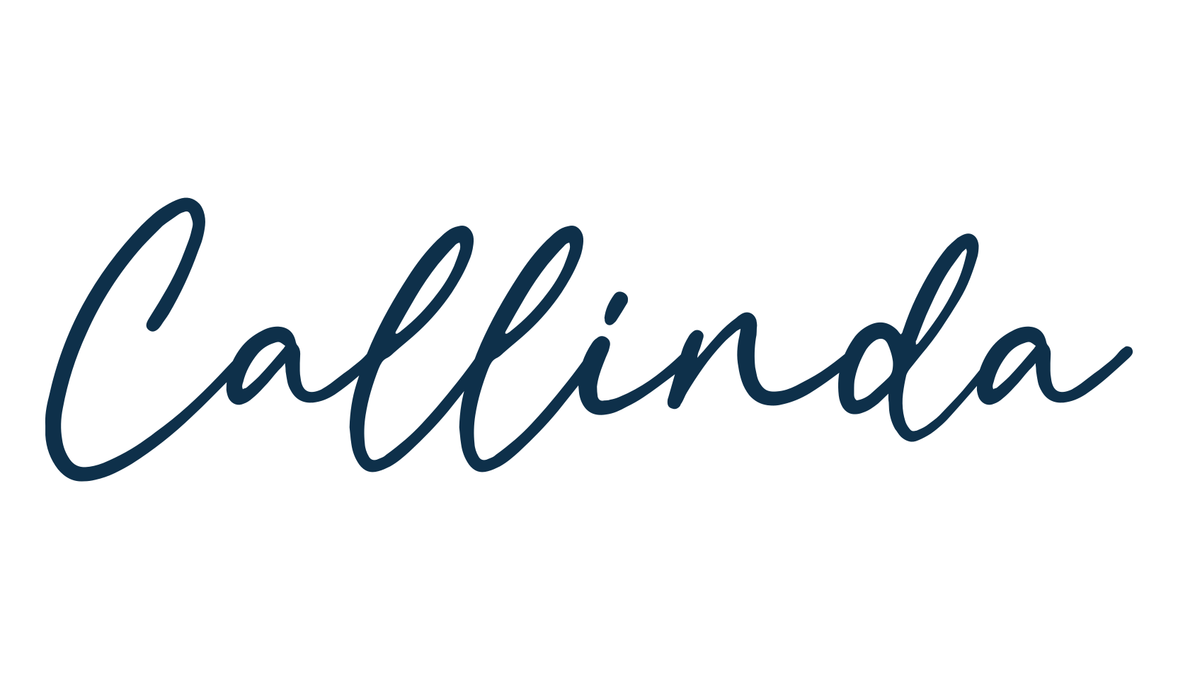 Callinda, script handwritten fancy decorative calligraphy font preview